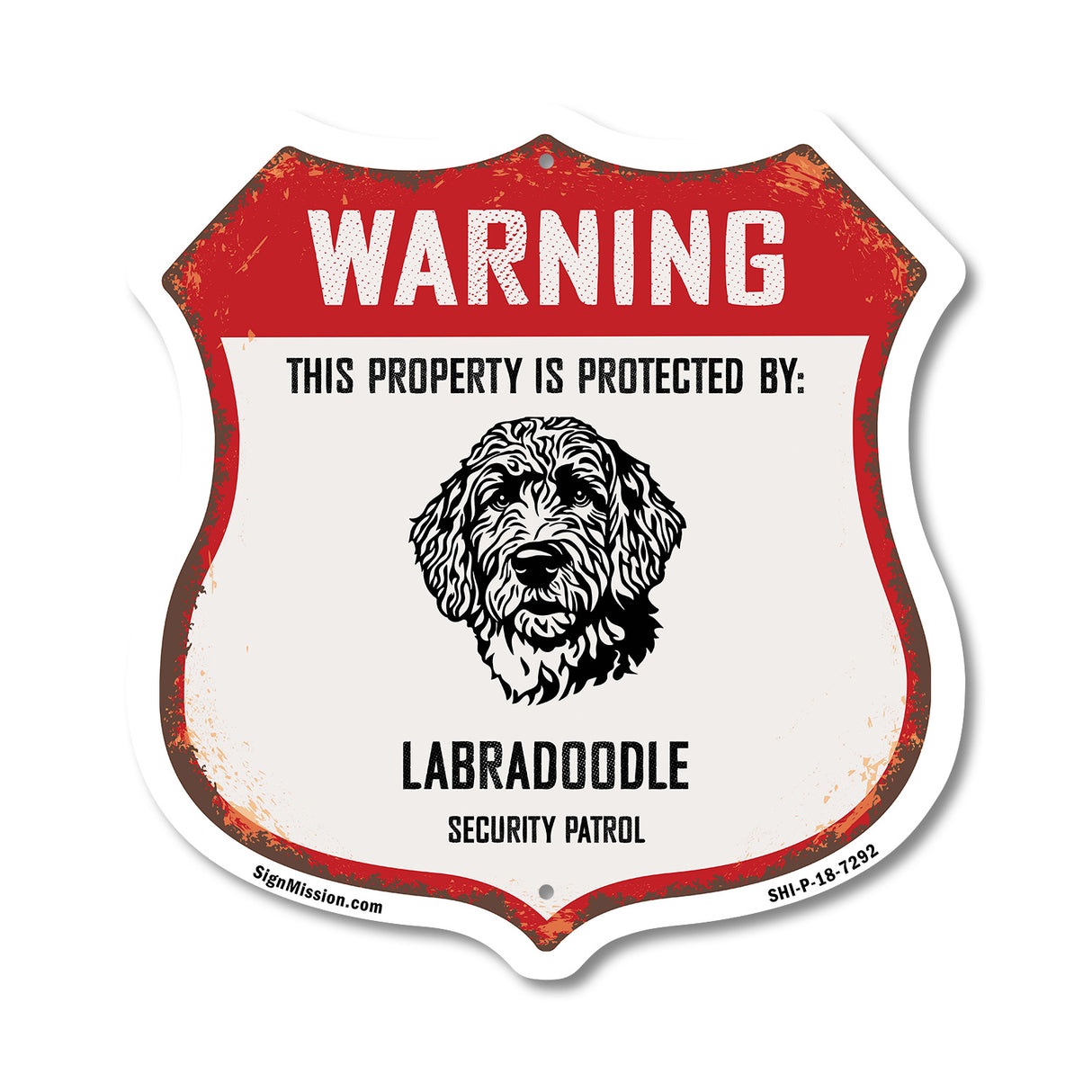 Warning This Property is Protected by Labradoodle