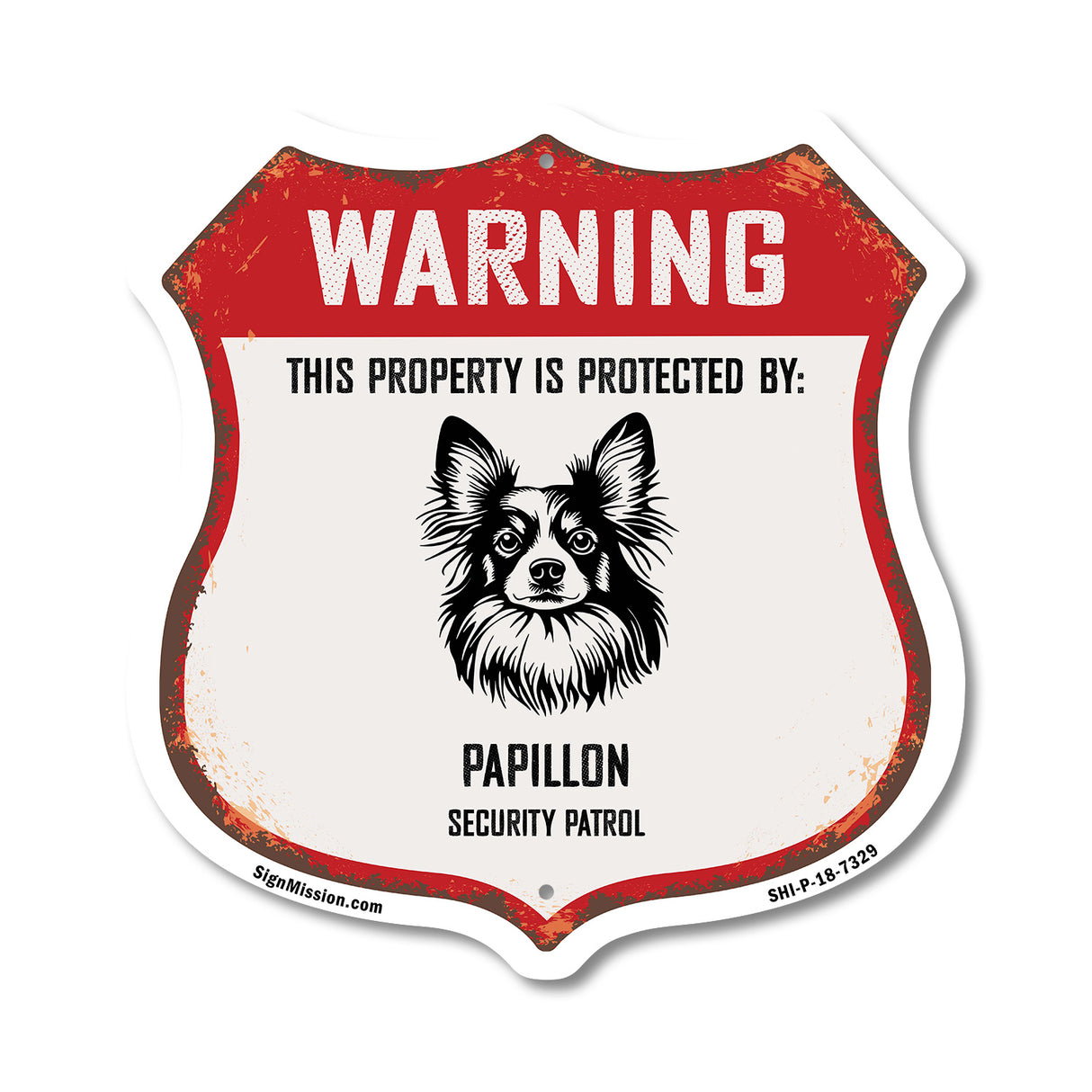 Warning This Property is Protected by Papillon