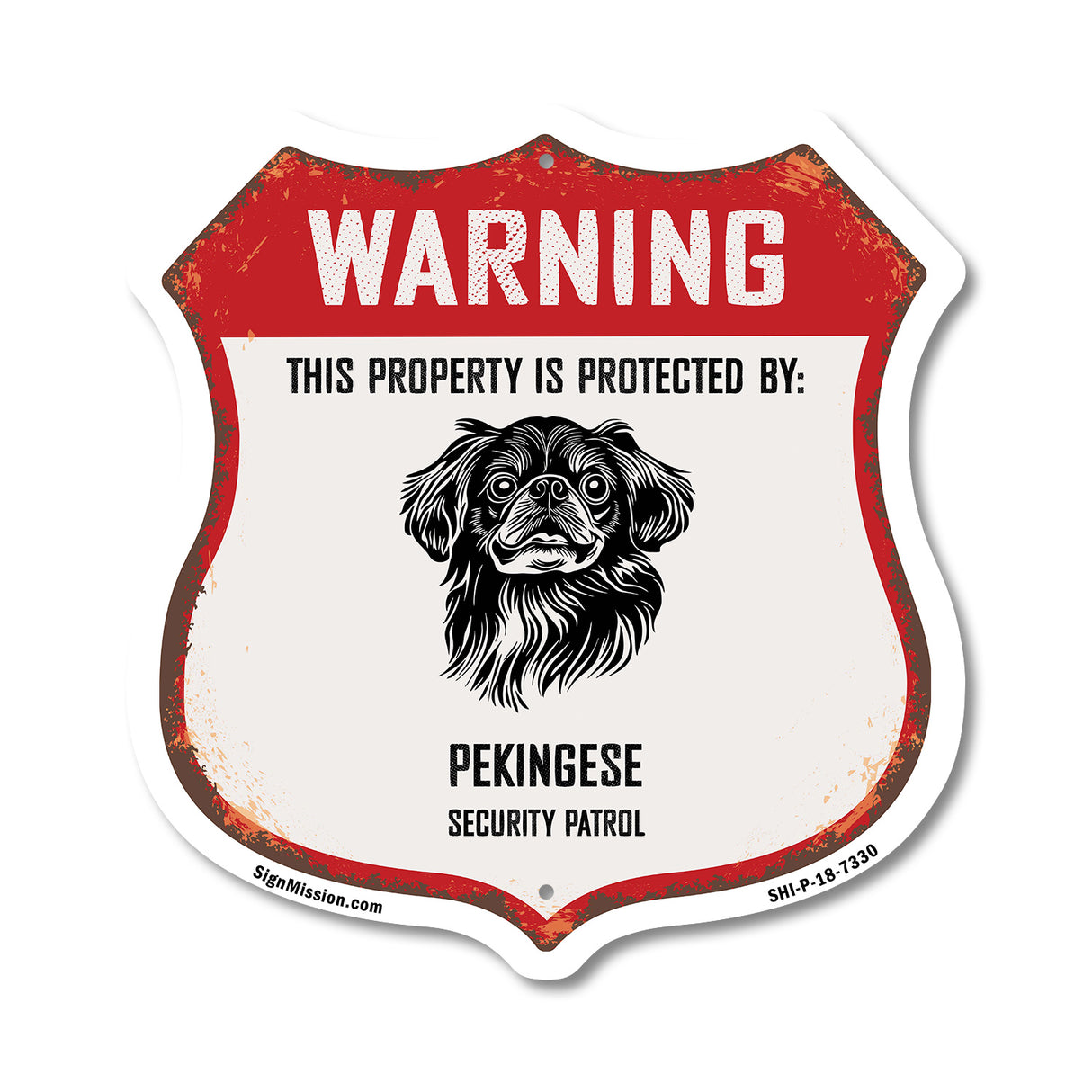 Warning This Property is Protected by Pekingese
