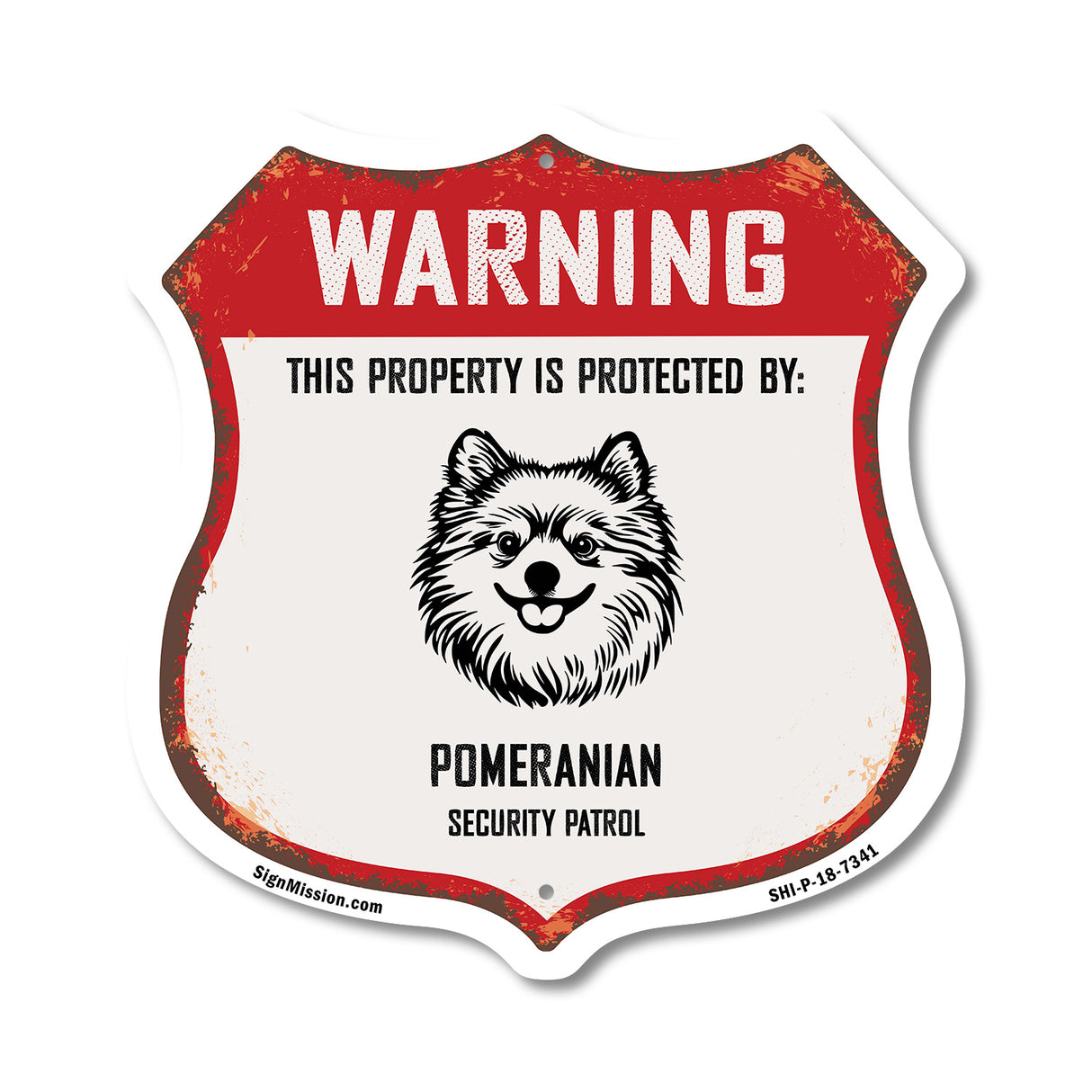 Warning This Property is Protected by Pomeranian