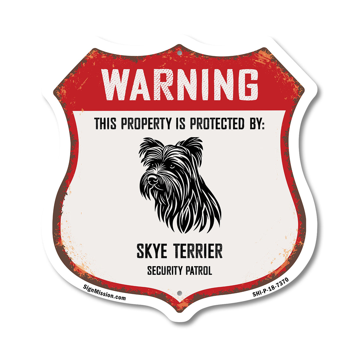 Warning This Property is Protected by Skye Terrier