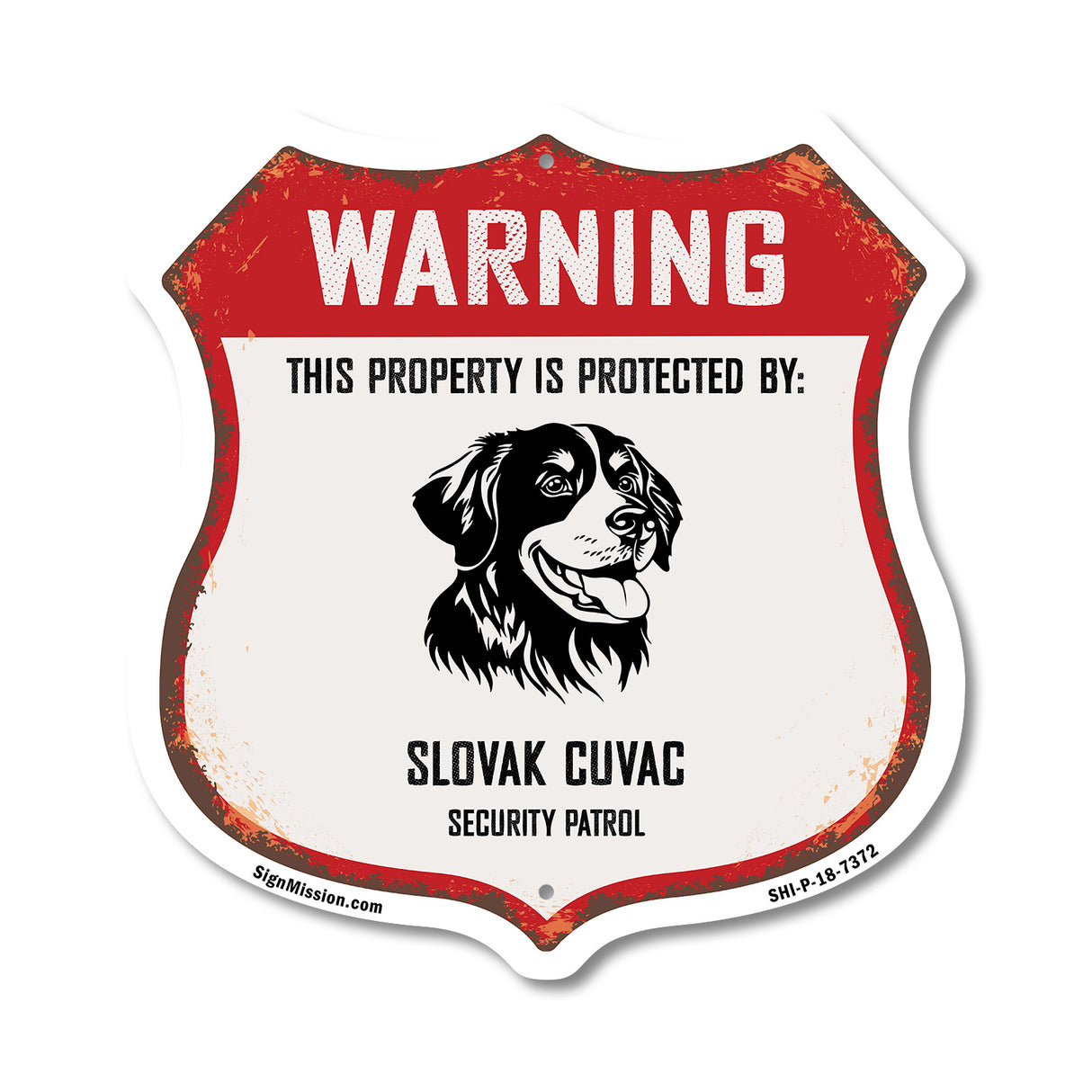 Warning This Property is Protected by Slovak Cuvac
