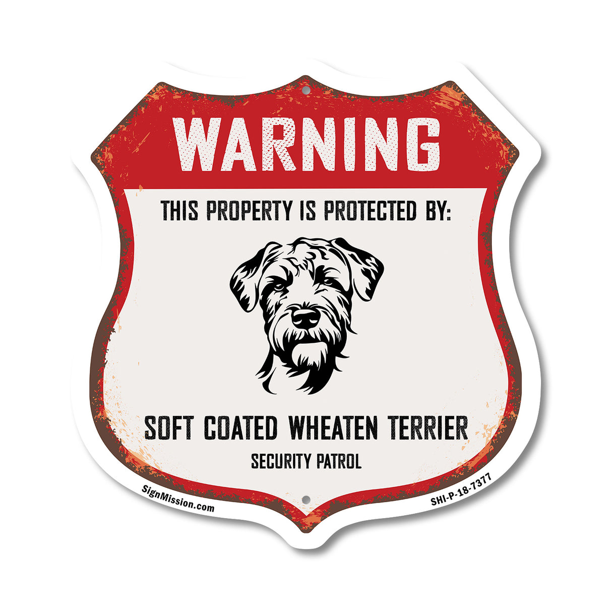 Warning This Property is Protected by Soft Coated Wheaten Terrier