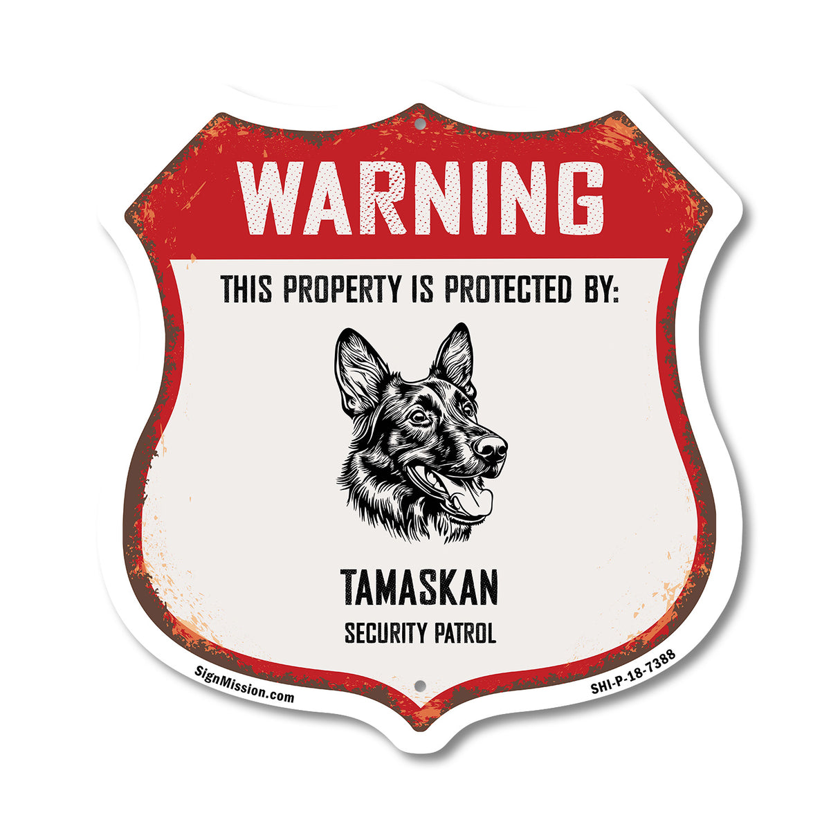 Warning This Property is Protected by Tamaskan
