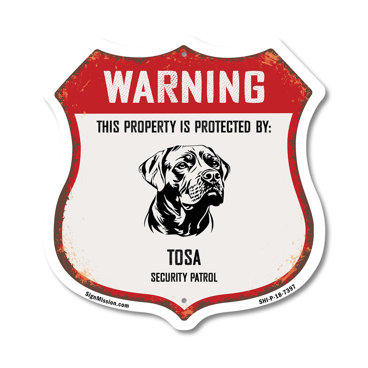 Warning This Property is Protected by Tosa