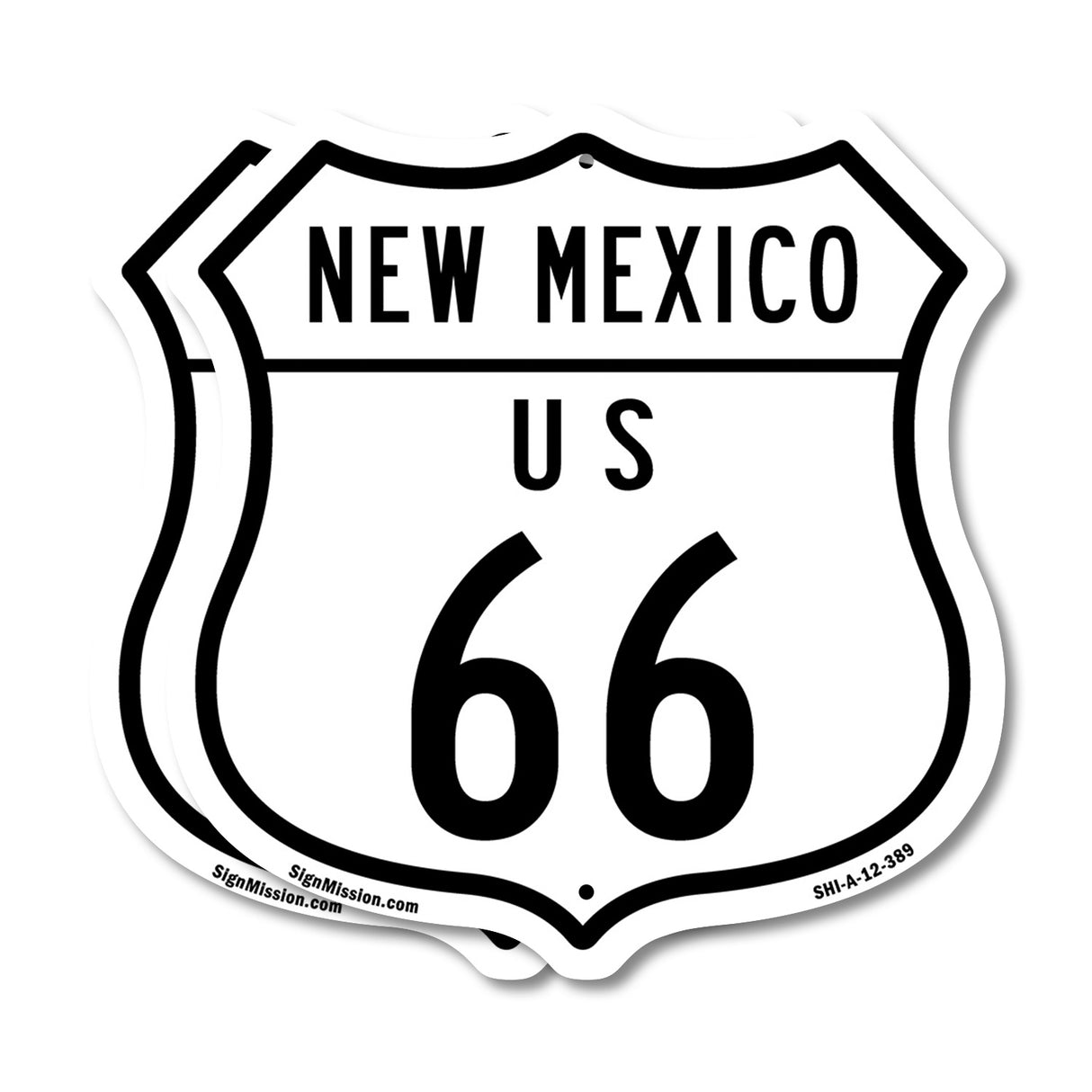 New Mexico Route Marker Shield Sign Us 66