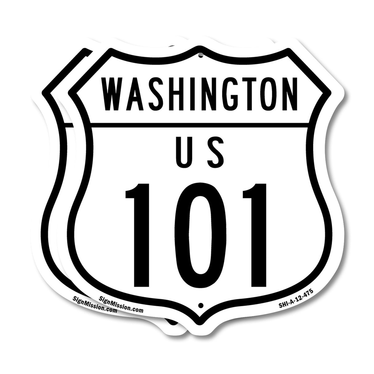 Washington Route Marker Shield Sign Us 101