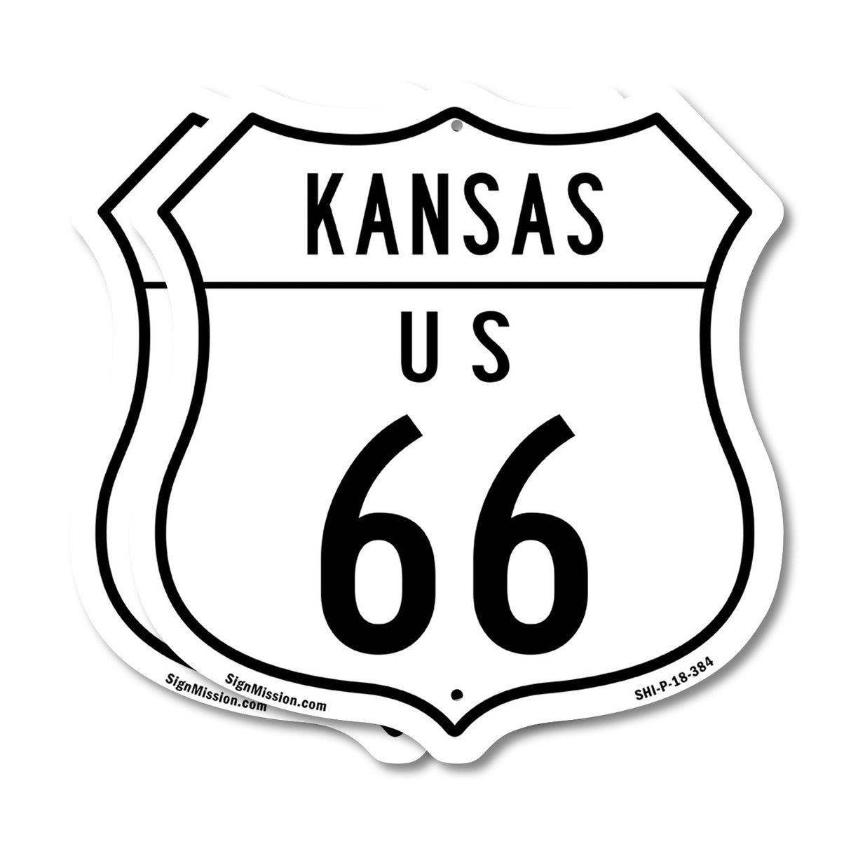 Kansas Route Marker Shield Sign Us 66