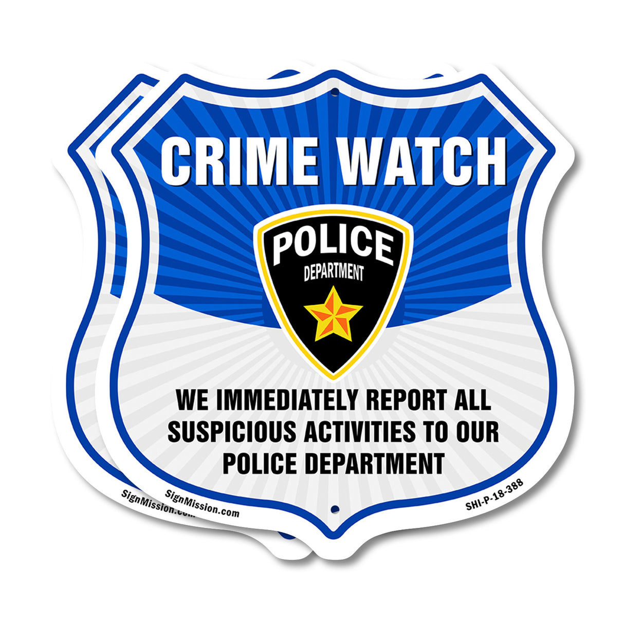 Neighborhood Crime Watch We Immediately Report All Suspicious Activities To Our Police Department