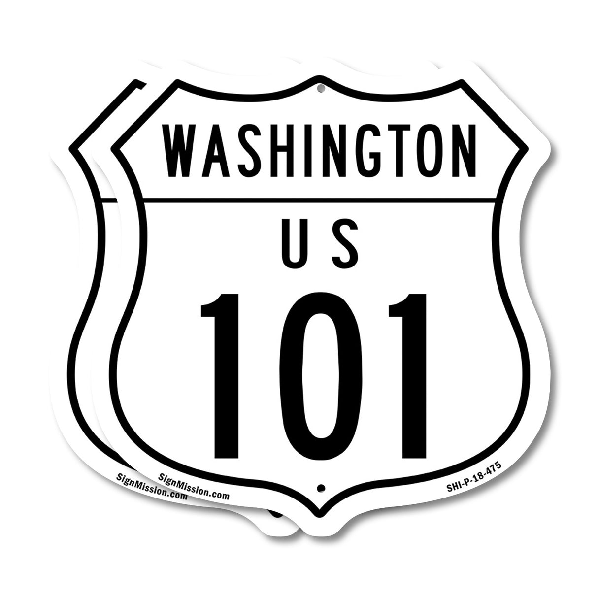 Washington Route Marker Shield Sign Us 101