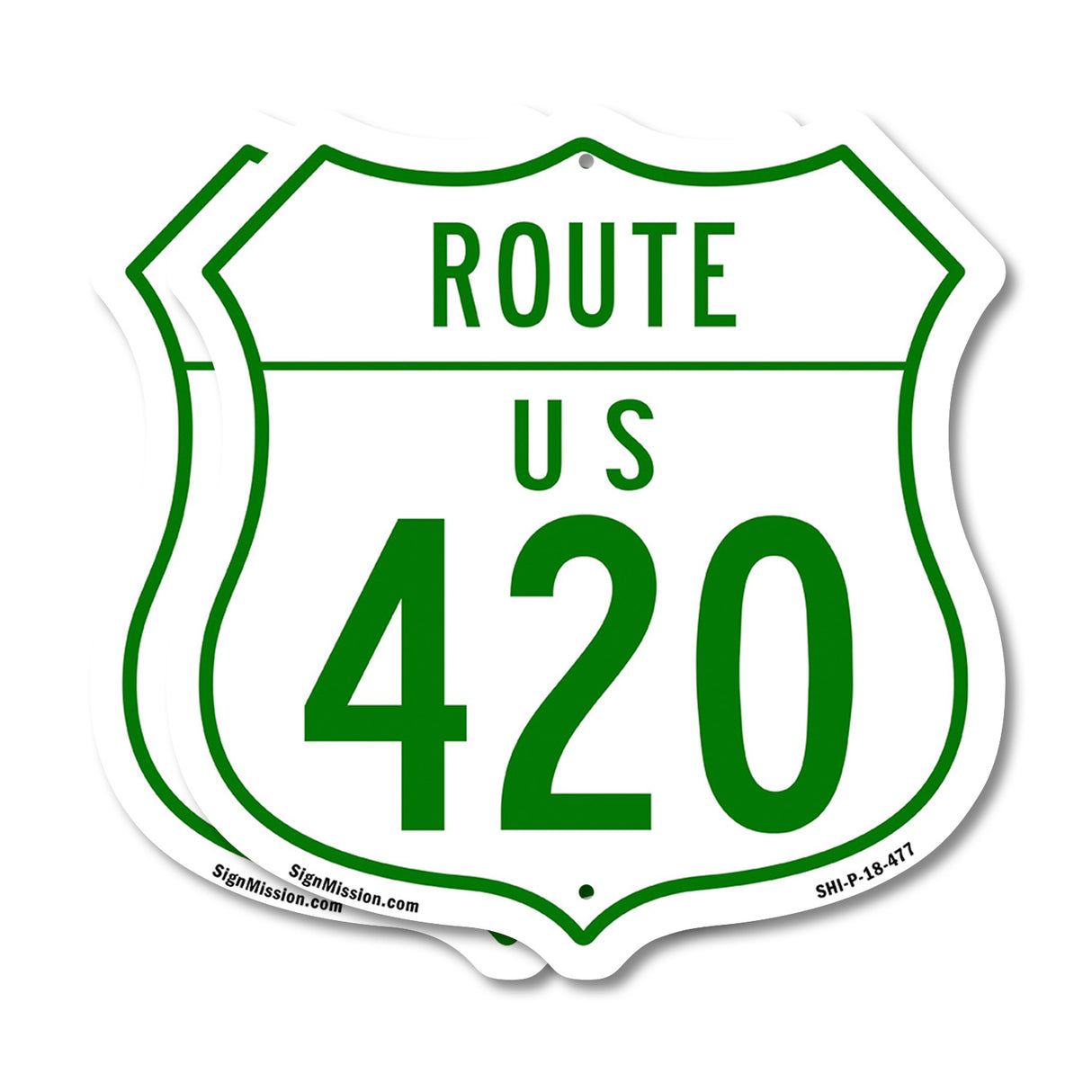 Route Marker Shield Sign Us 420