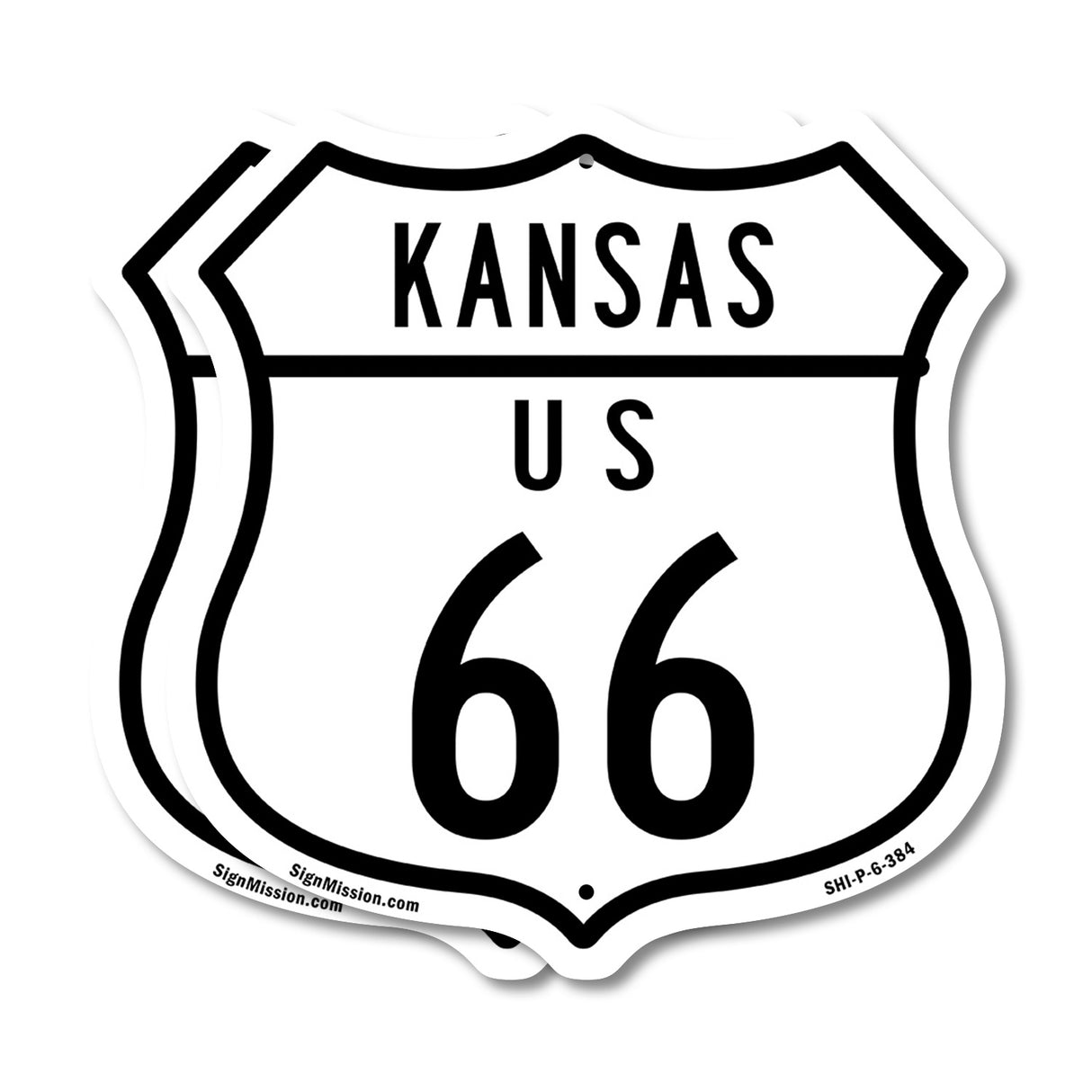 Kansas Route Marker Shield Sign Us 66
