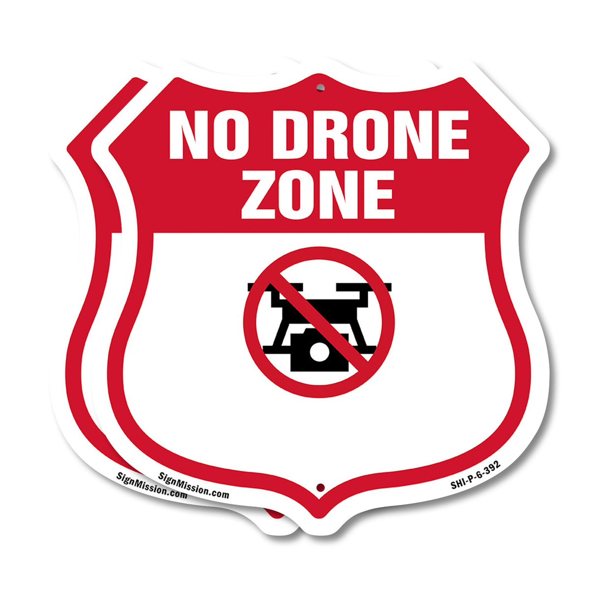 No Drone Shield Sign No Drone Zone From Federal State And Local Aviation Authorities