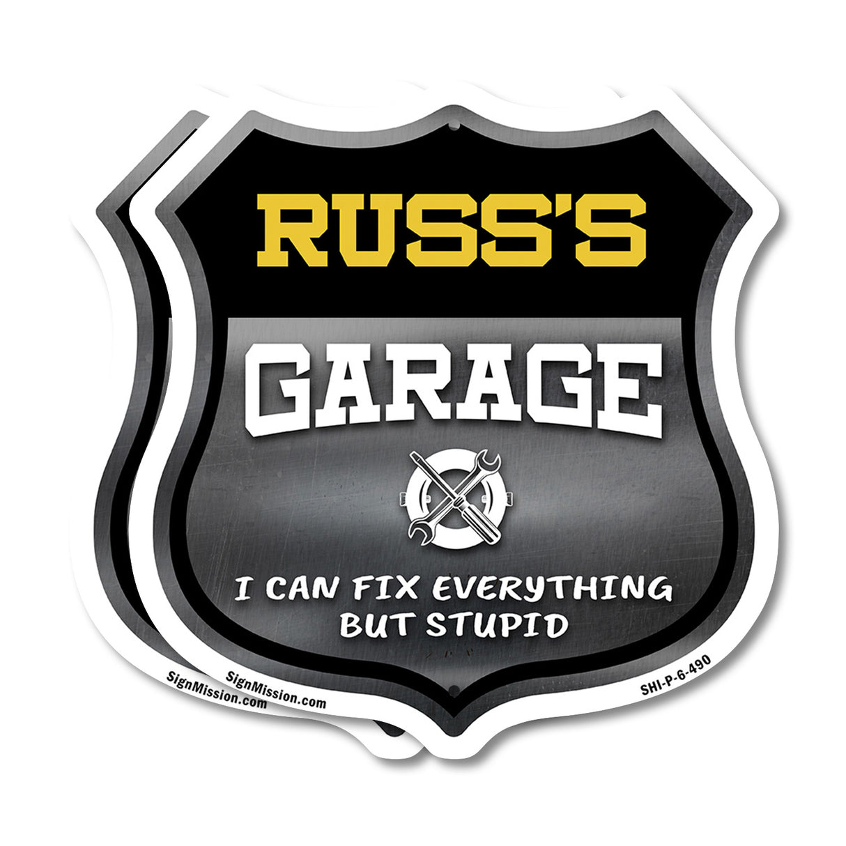 Russ's Garage I Can Fix Everything But Stupid