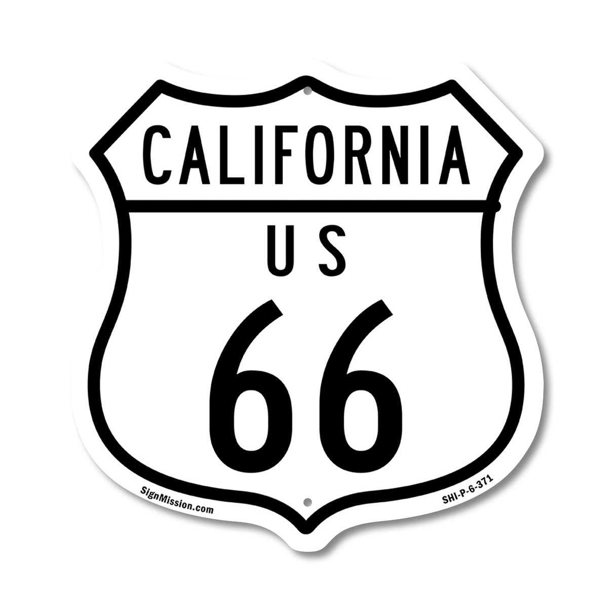 California Route Marker Shield Sign Us 66