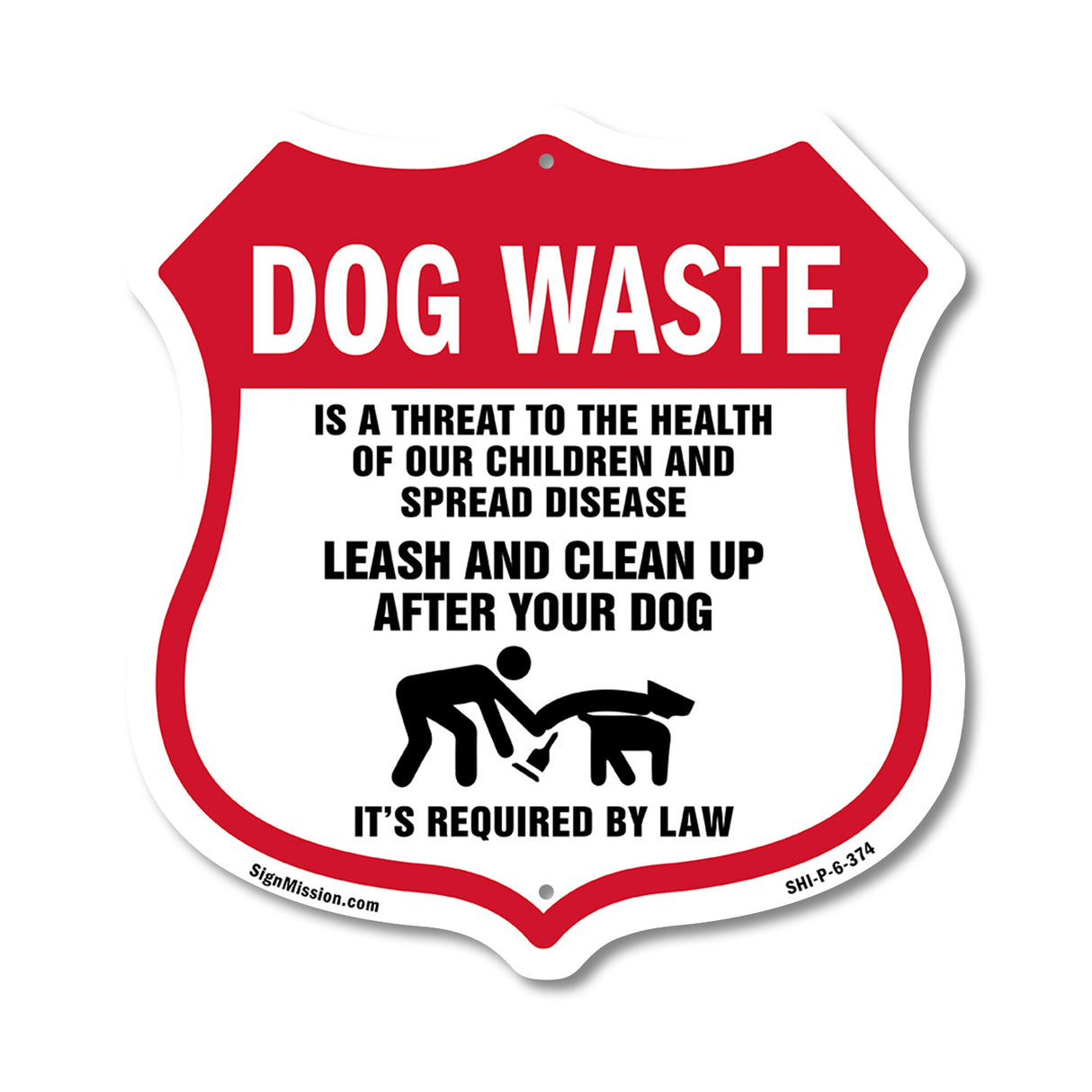 Dog Poop Dog Waste Is A Threat To The Health Of Our Children. Leash And Clean Up After Your Dog