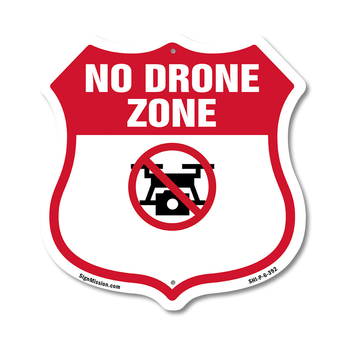 No Drone Shield Sign No Drone Zone From Federal State And Local Aviation Authorities