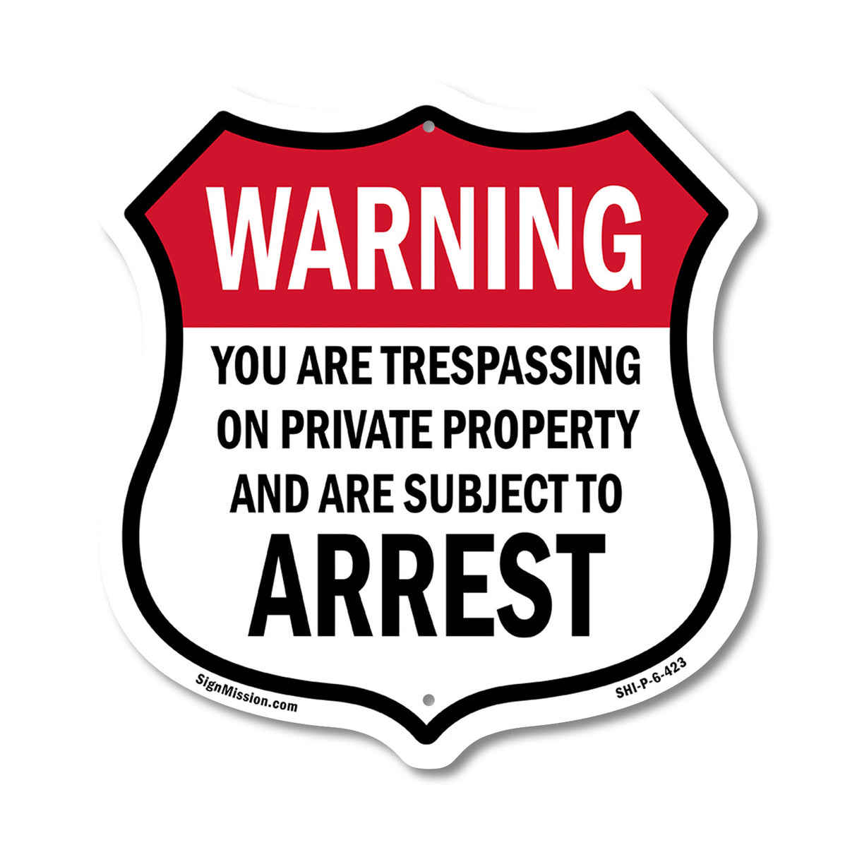 No Trespassing Warning You Are Trespassing On Private Property And Are Subject To Arrest
