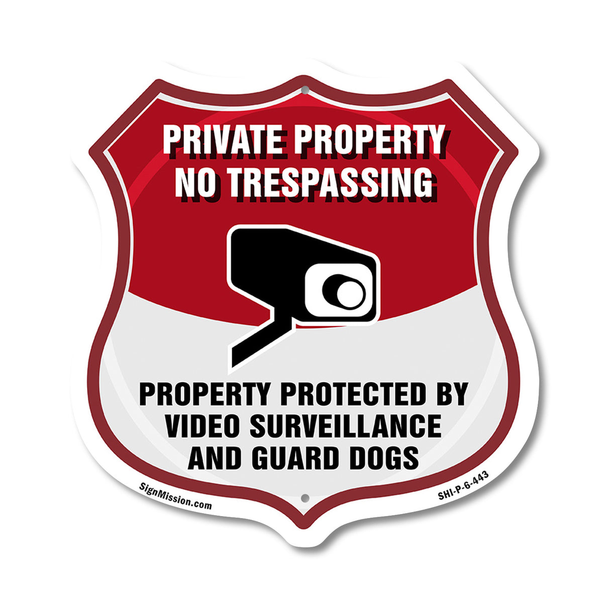 Private Property No Trespassing Property Protected By Video Surveillance And Guard Dogs