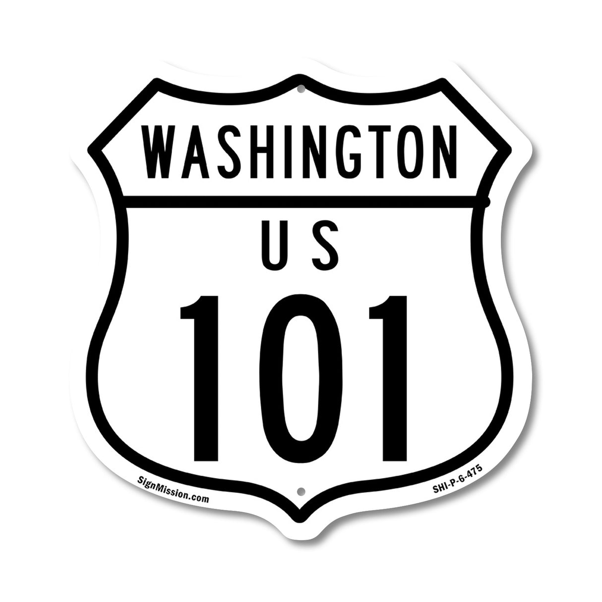 Washington Route Marker Shield Sign Us 101
