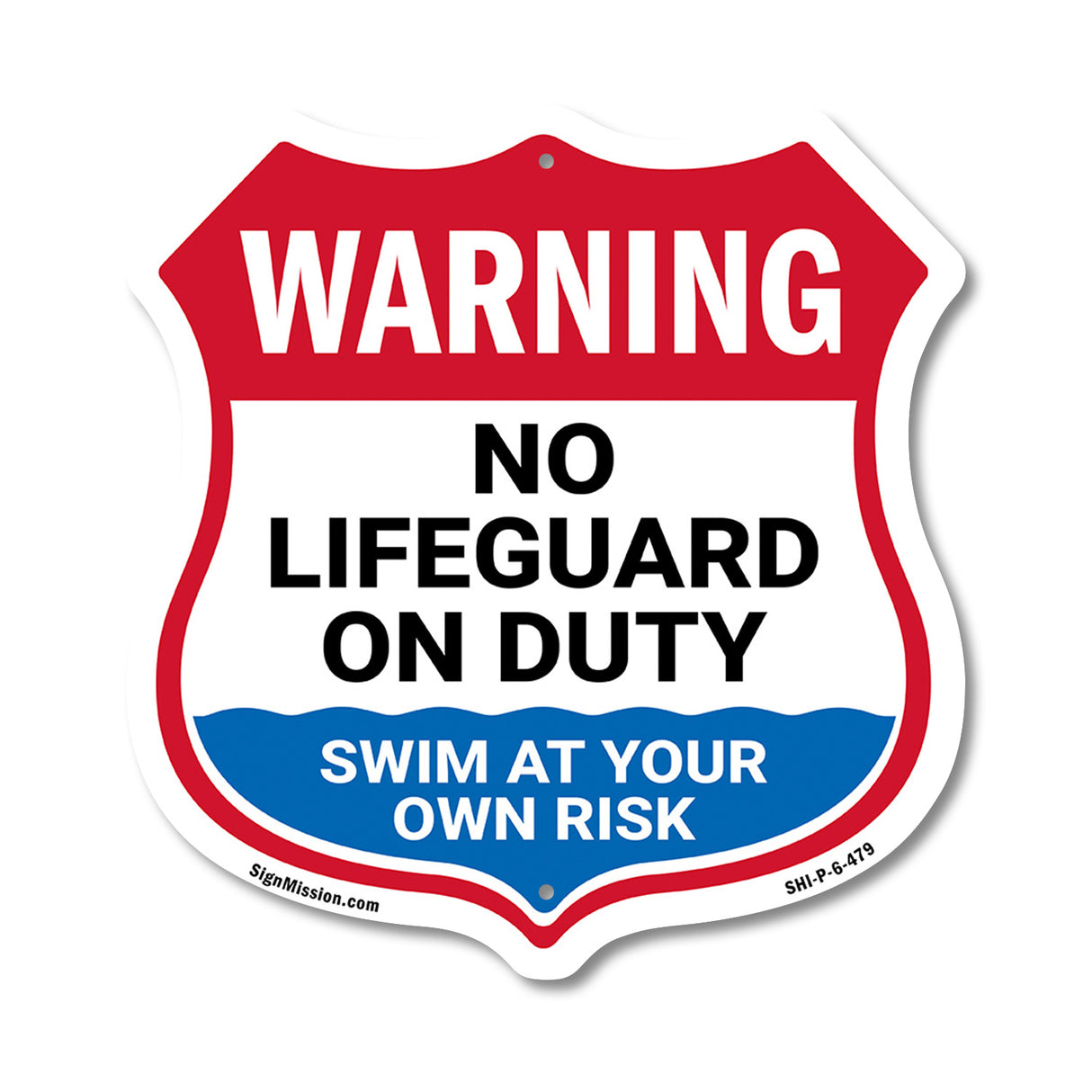 Warning No Lifeguard On Duty