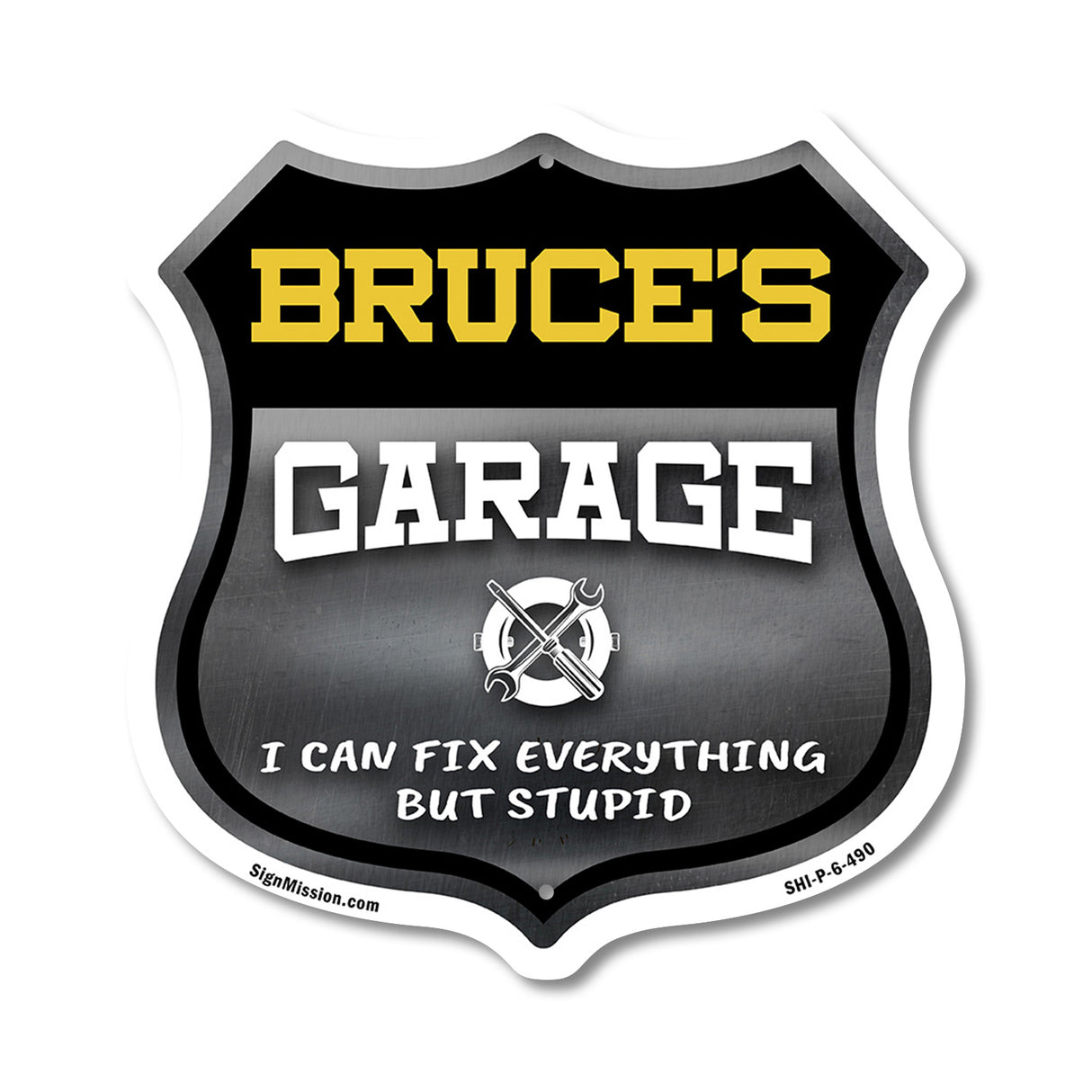Bruce's Garage I Can Fix Everything But Stupid
