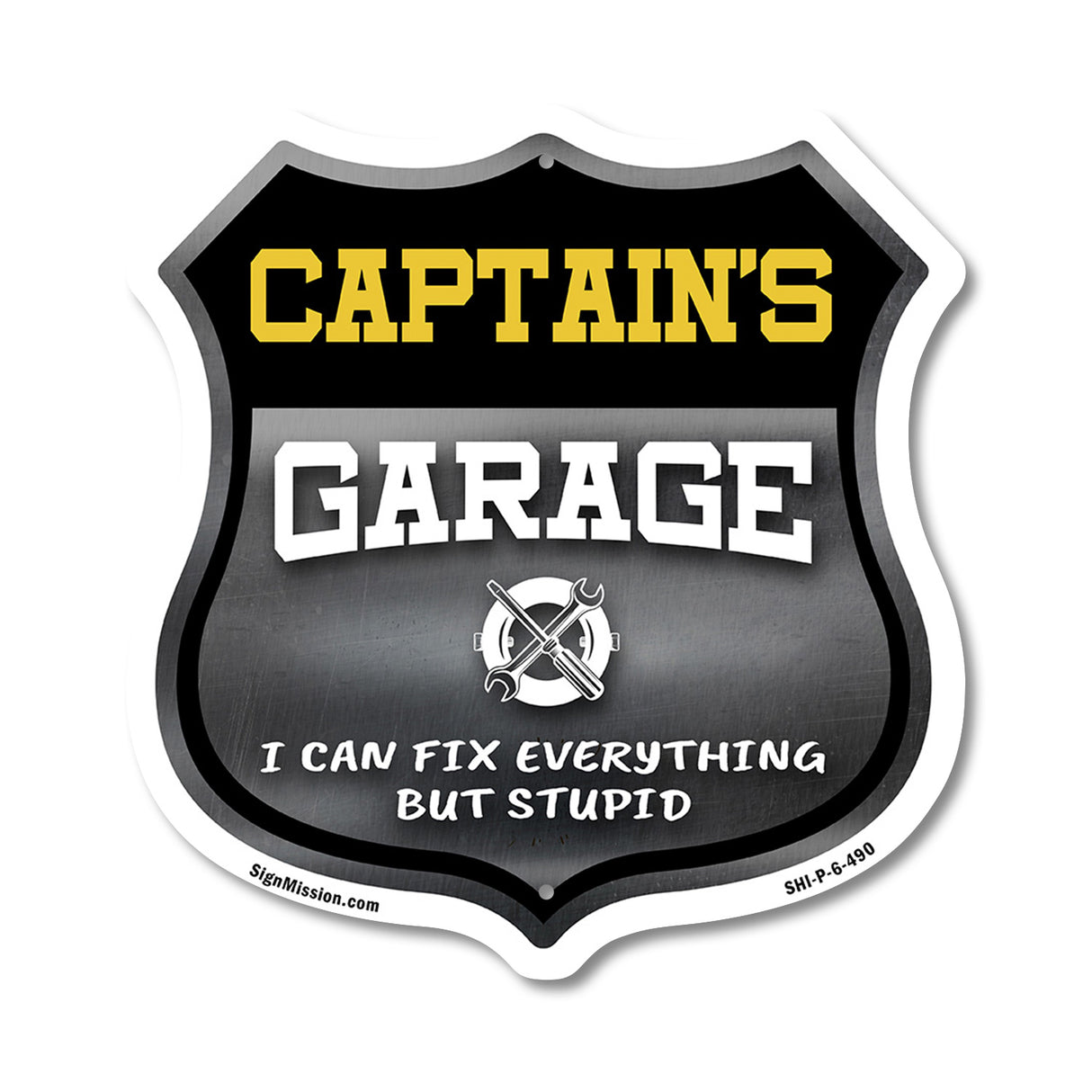 Captain's Garage I Can Fix Everything But Stupid