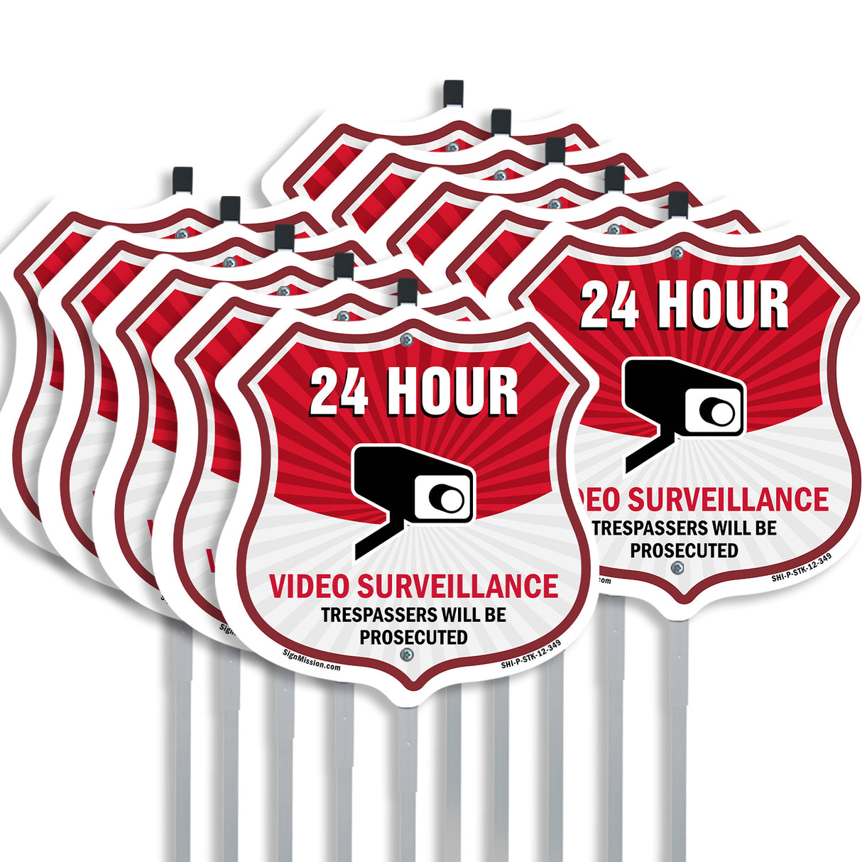 Attention This Area Under 24 Hour Live Recorded Video Surveillance