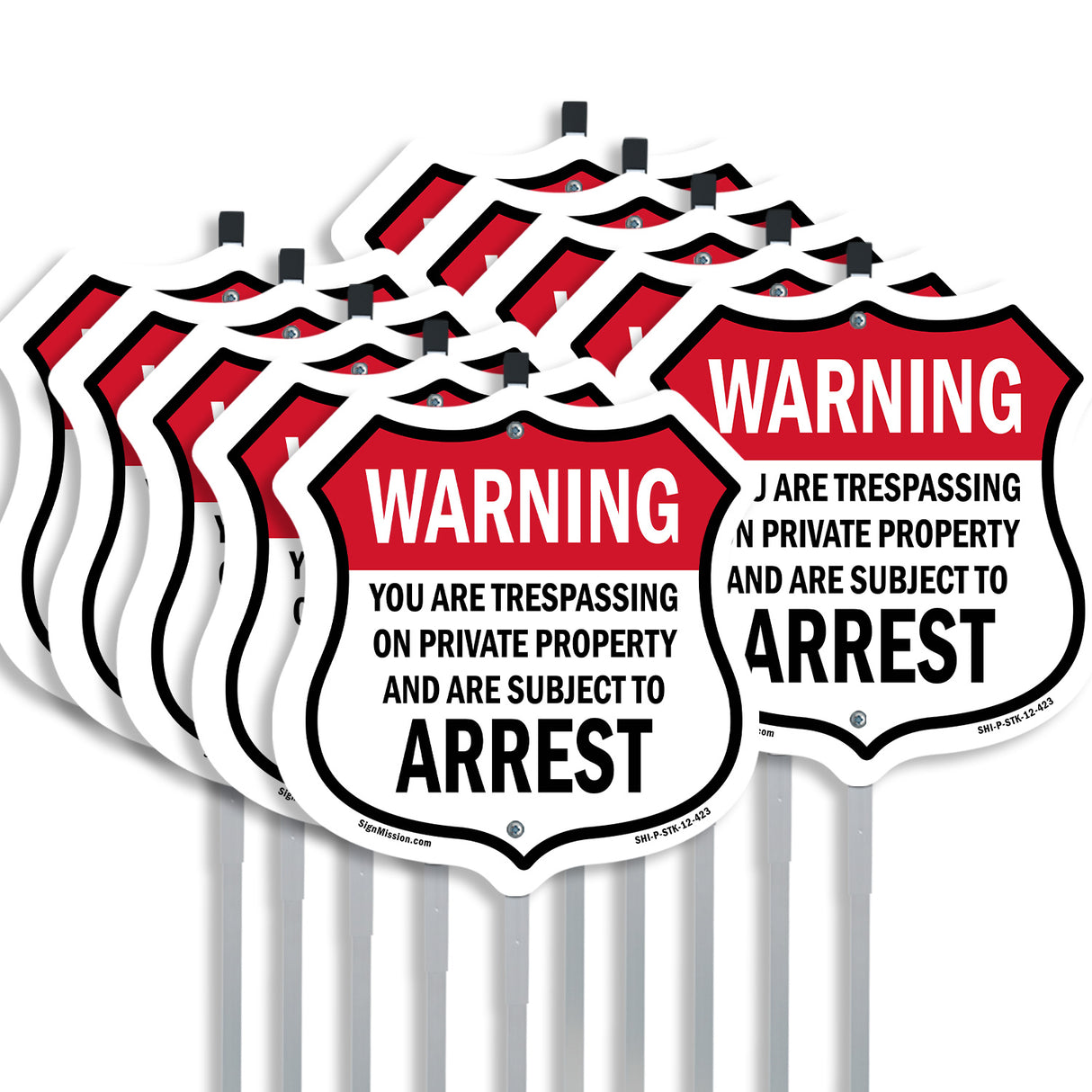 No Trespassing Warning You Are Trespassing On Private Property And Are Subject To Arrest