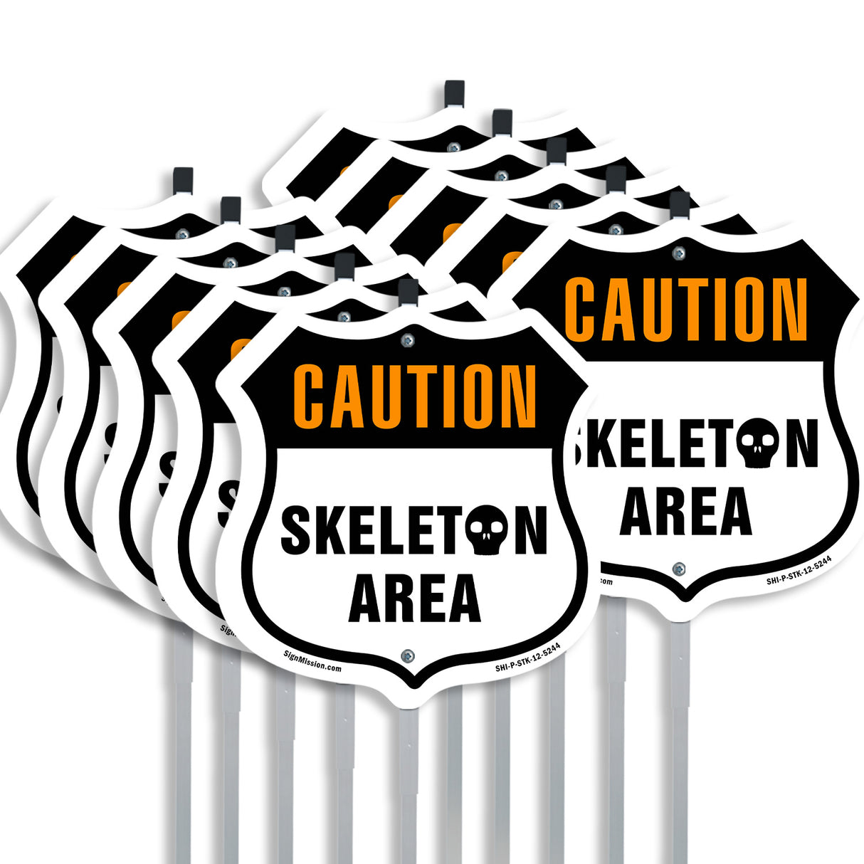 Caution Skeleton Area