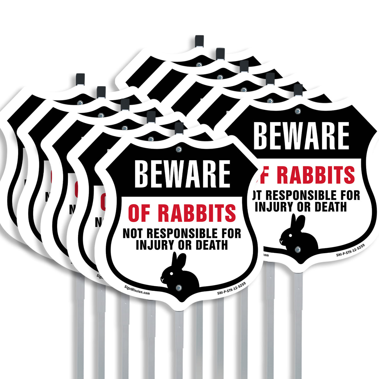 Beware Of Rabbits Not Responsible For Injury Or Death