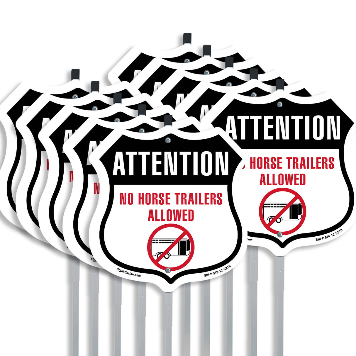 Attention No Horse Trailers Allowed