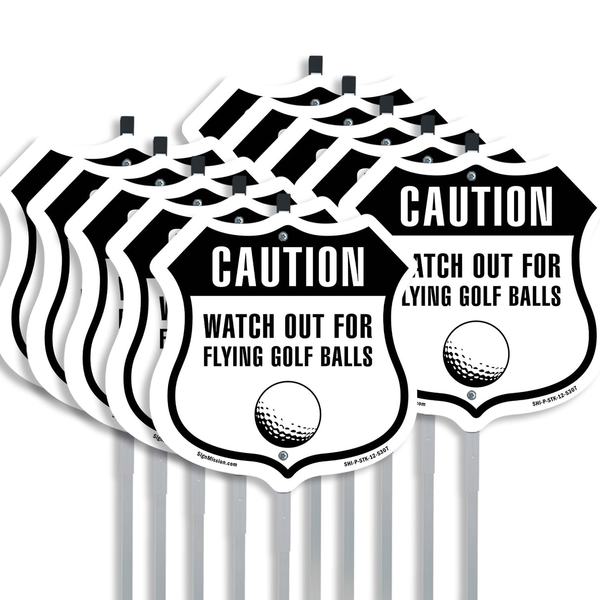 Caution Watch For Flying Golf Balls