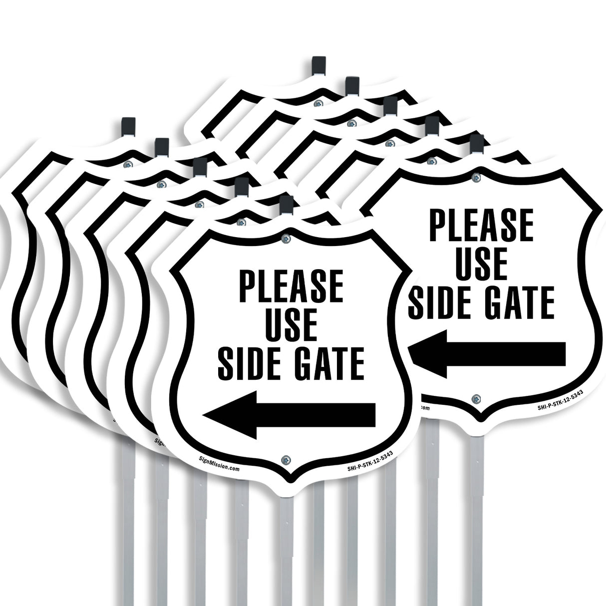 Please Use Side Gate Left
