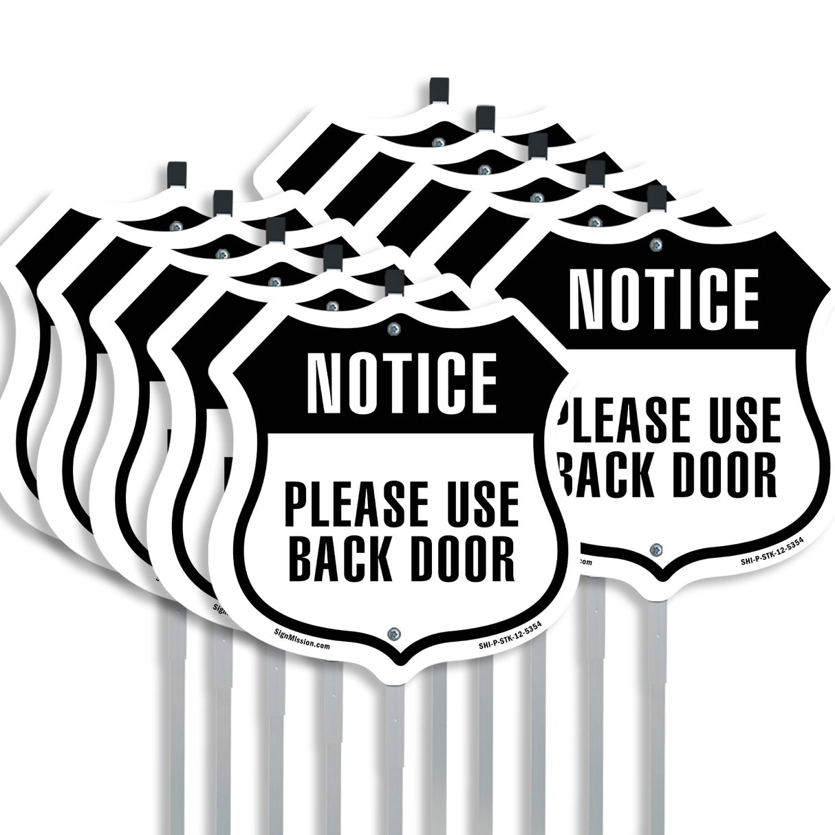 Notice Please Use Back Door