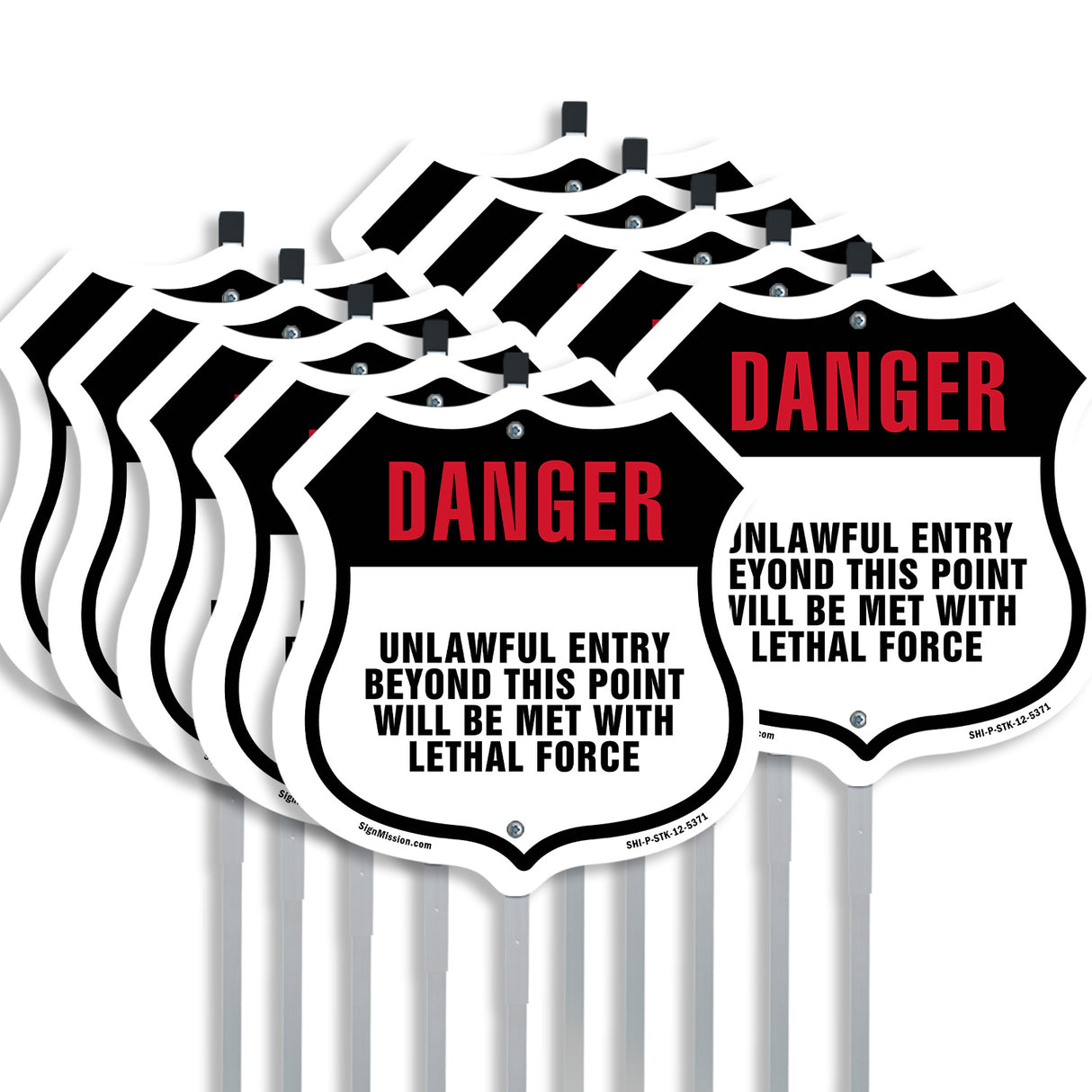 Danger Unlawful Entry Beyond This Point Will Be Met With Lethal Force