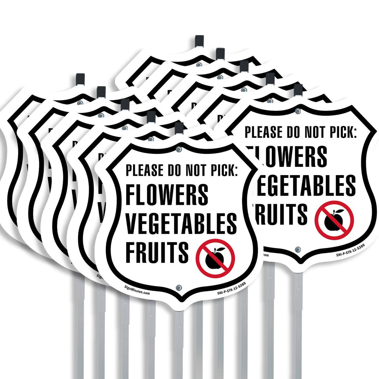 Please Do Not Pick Flowers Vegetables Fruits