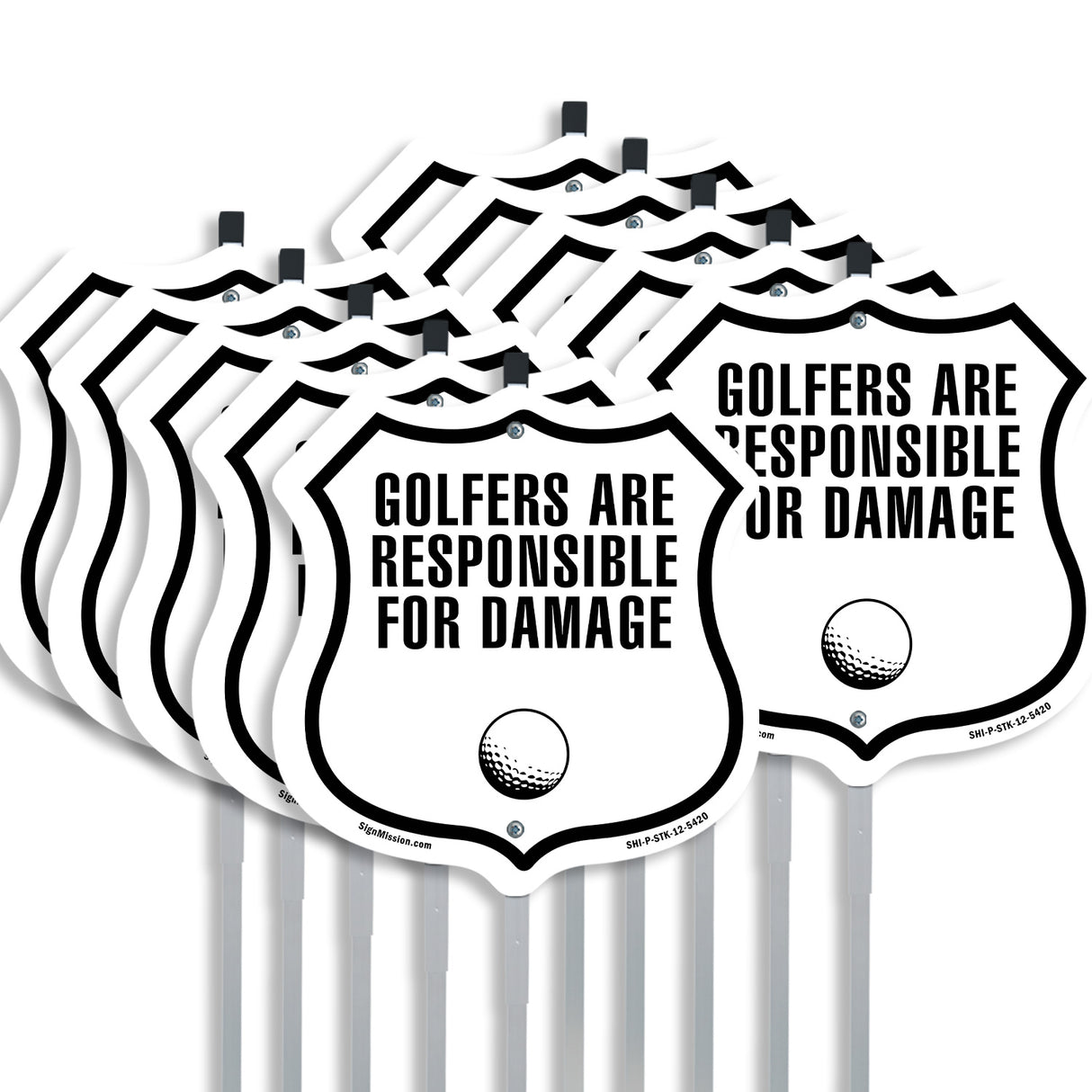 Golfers Are Responsible For Damage