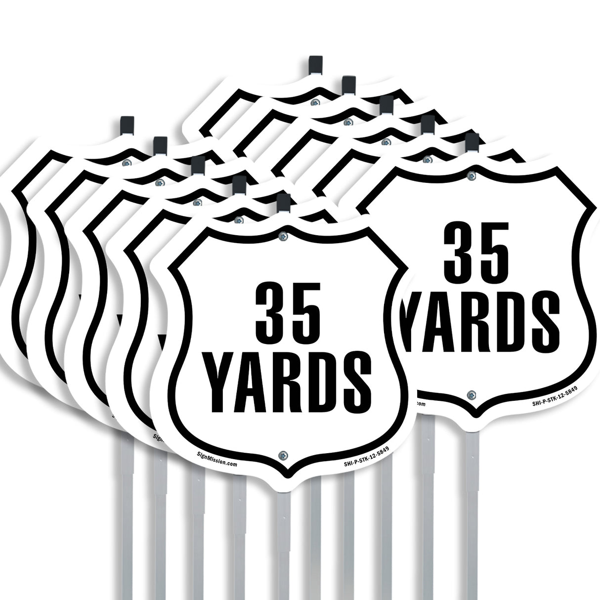 35 Yards Golf Course Running Race 5k Marathon Distance Marker
