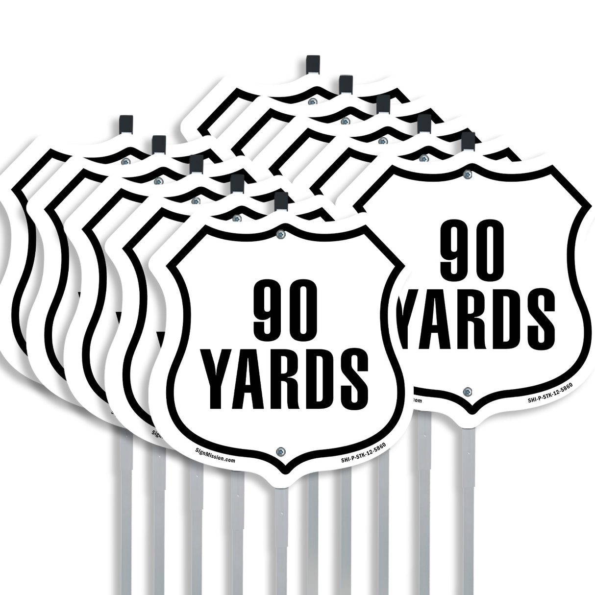 90 Yards Golf Course Running Race 5k Marathon Distance Marker