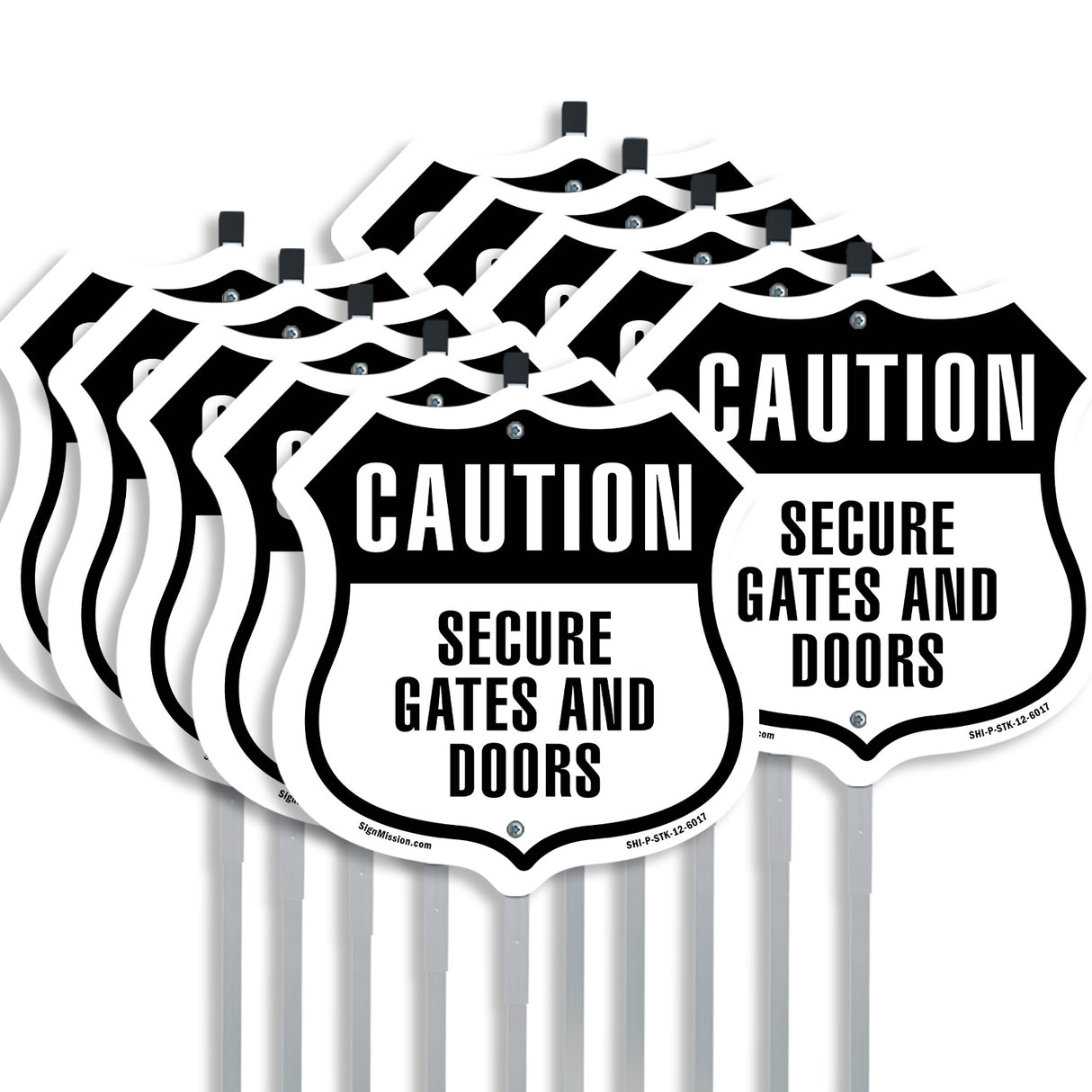 Caution Secure Gates and Doors