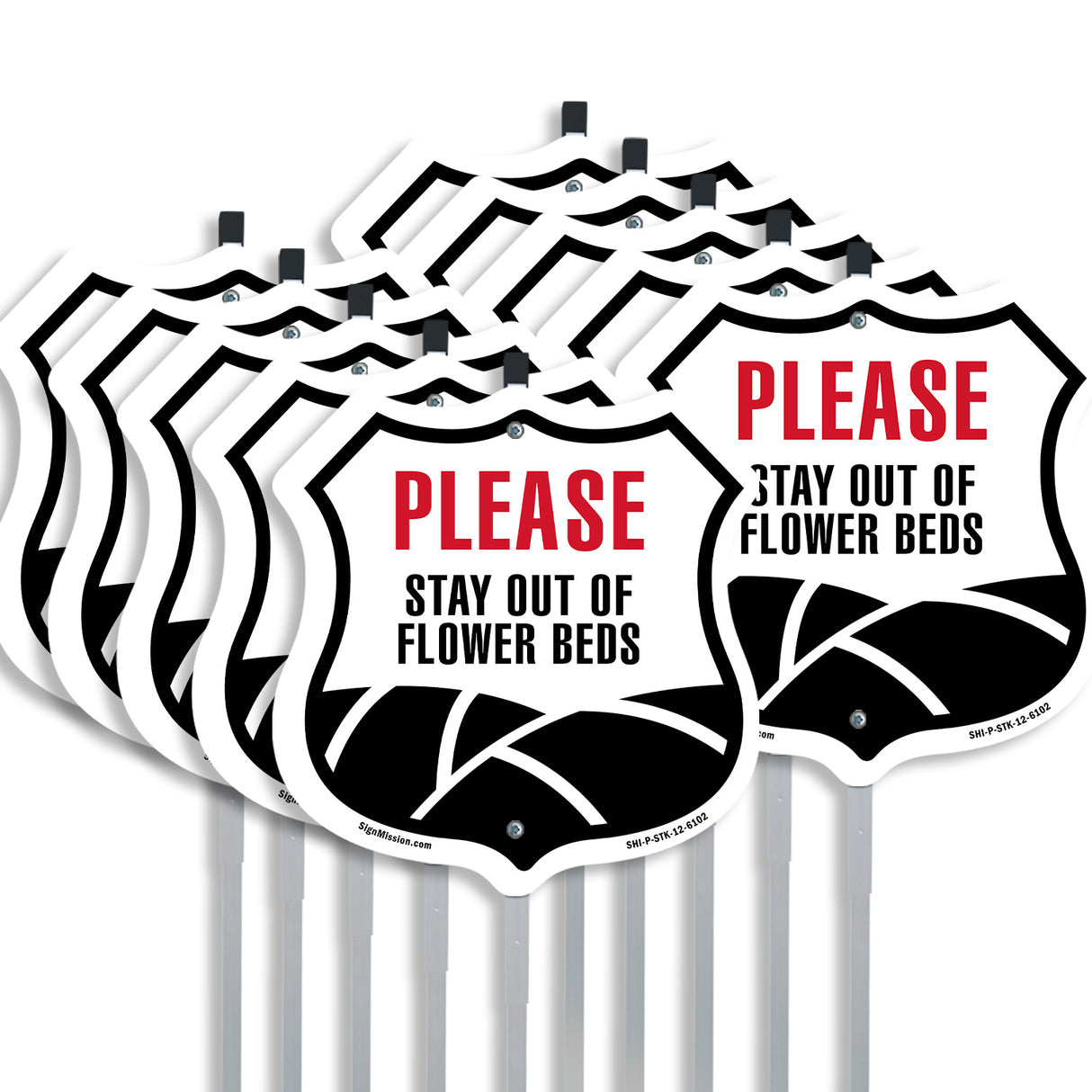 Please Stay Out Of Flower Beds