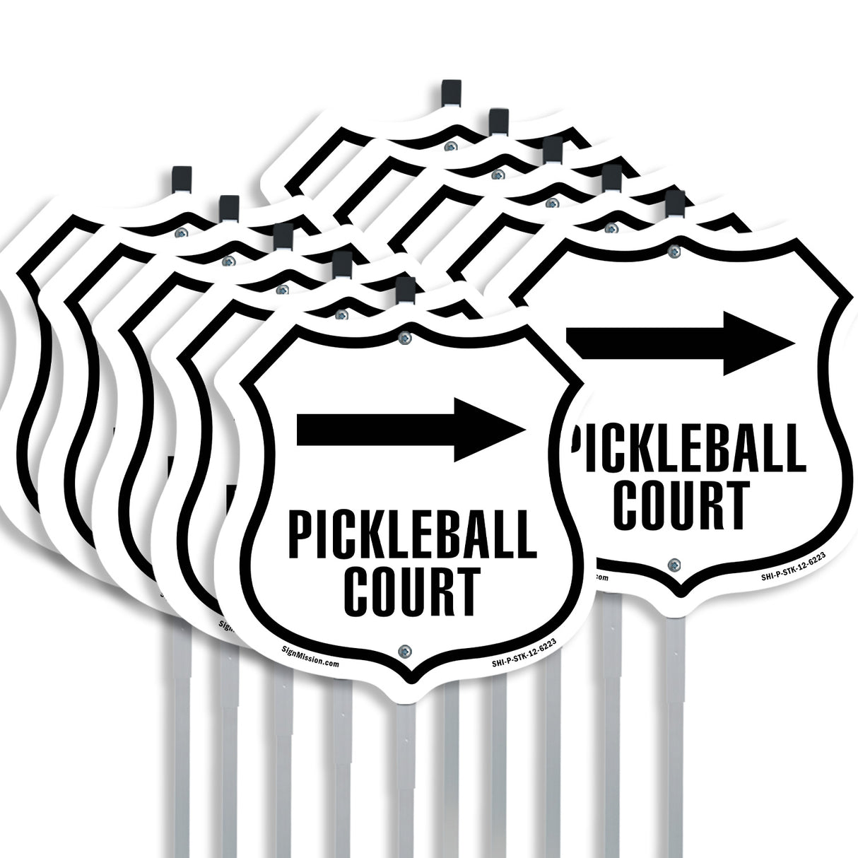 Pickleball Court Right Arrow