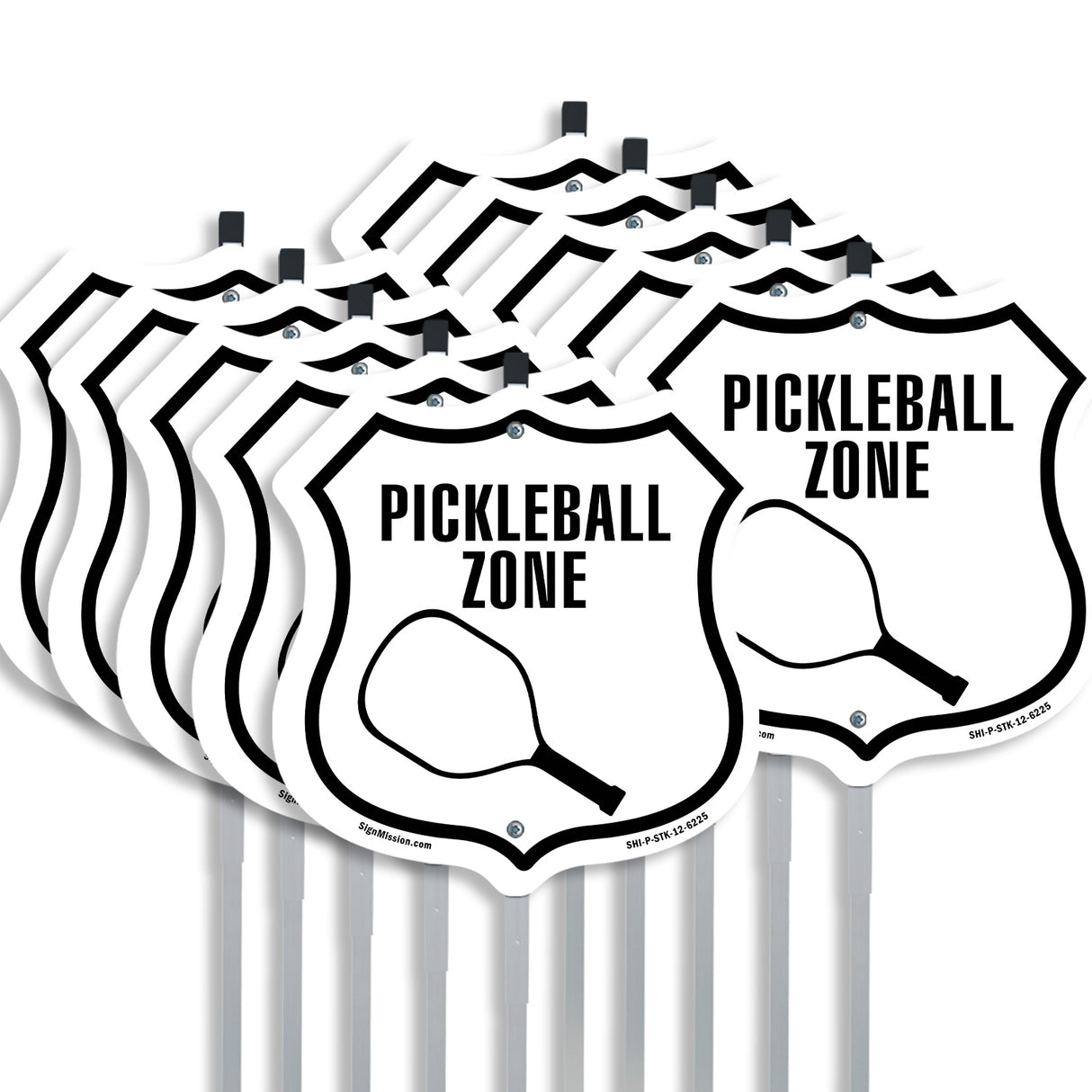 Pickleball Zone with Racquet Graphic