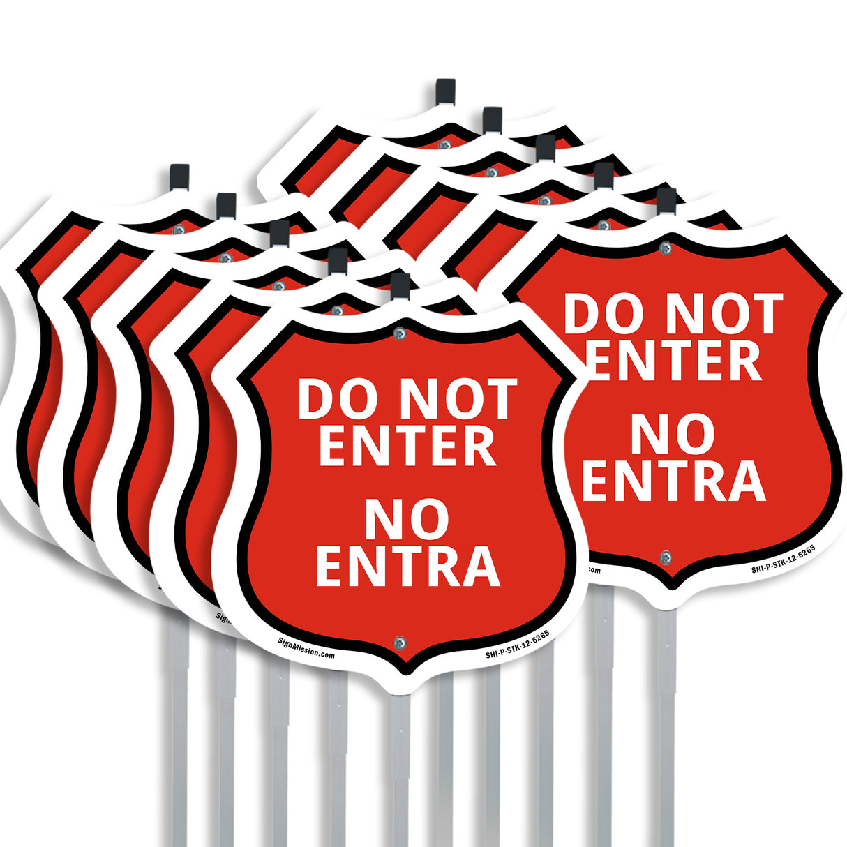 Do Not Enter Bilingual English / Spanish