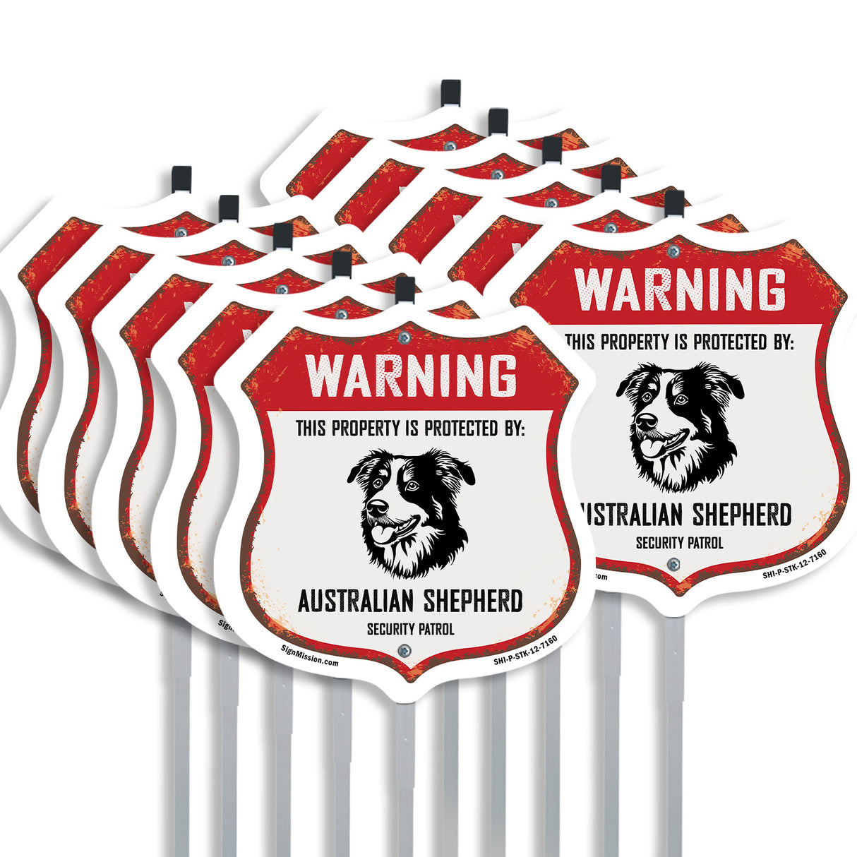 Warning This Property is Protected by Australian Shepherd