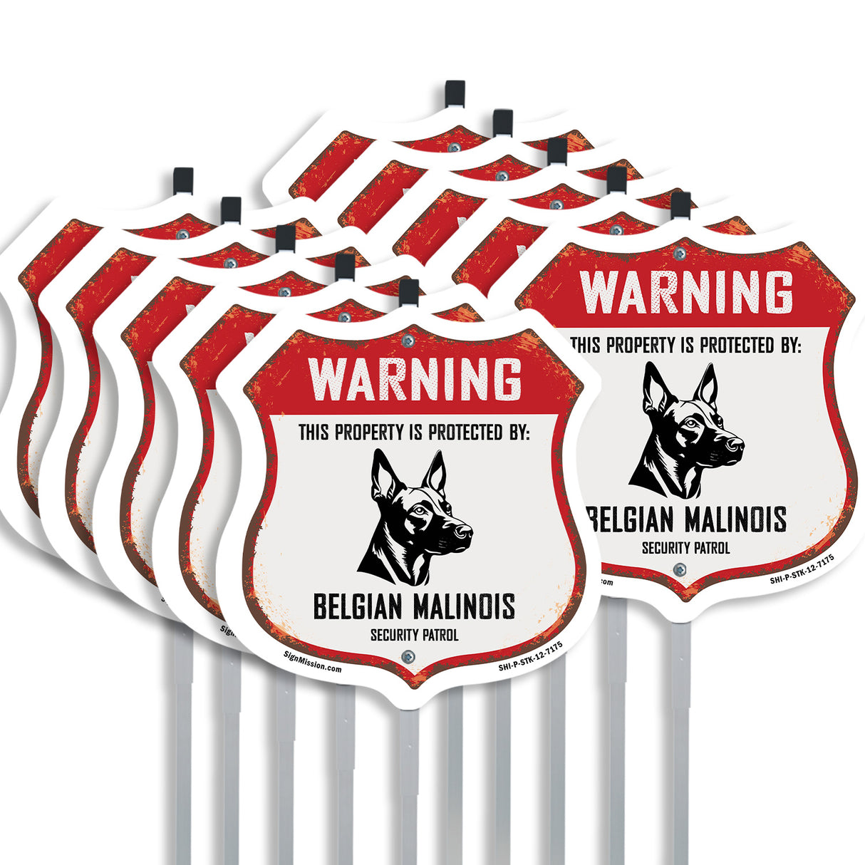 Warning This Property is Protected by Belgian Malinois