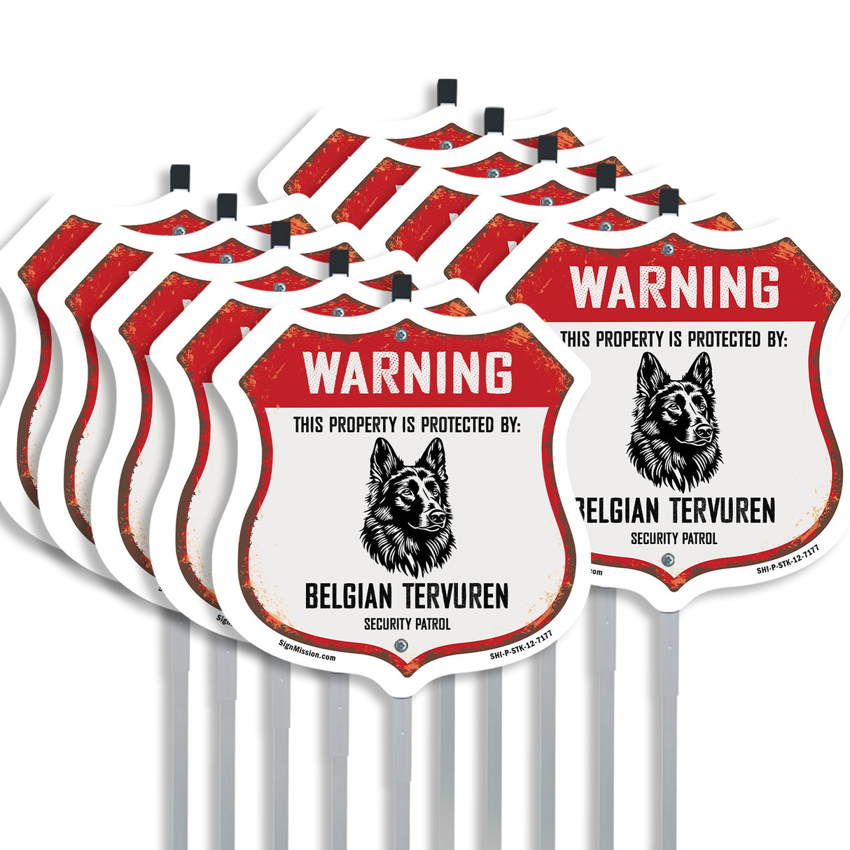 Warning This Property is Protected by Belgian Tervuren