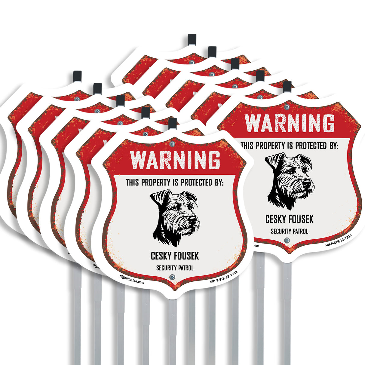 Warning This Property is Protected by Cesky Fousek