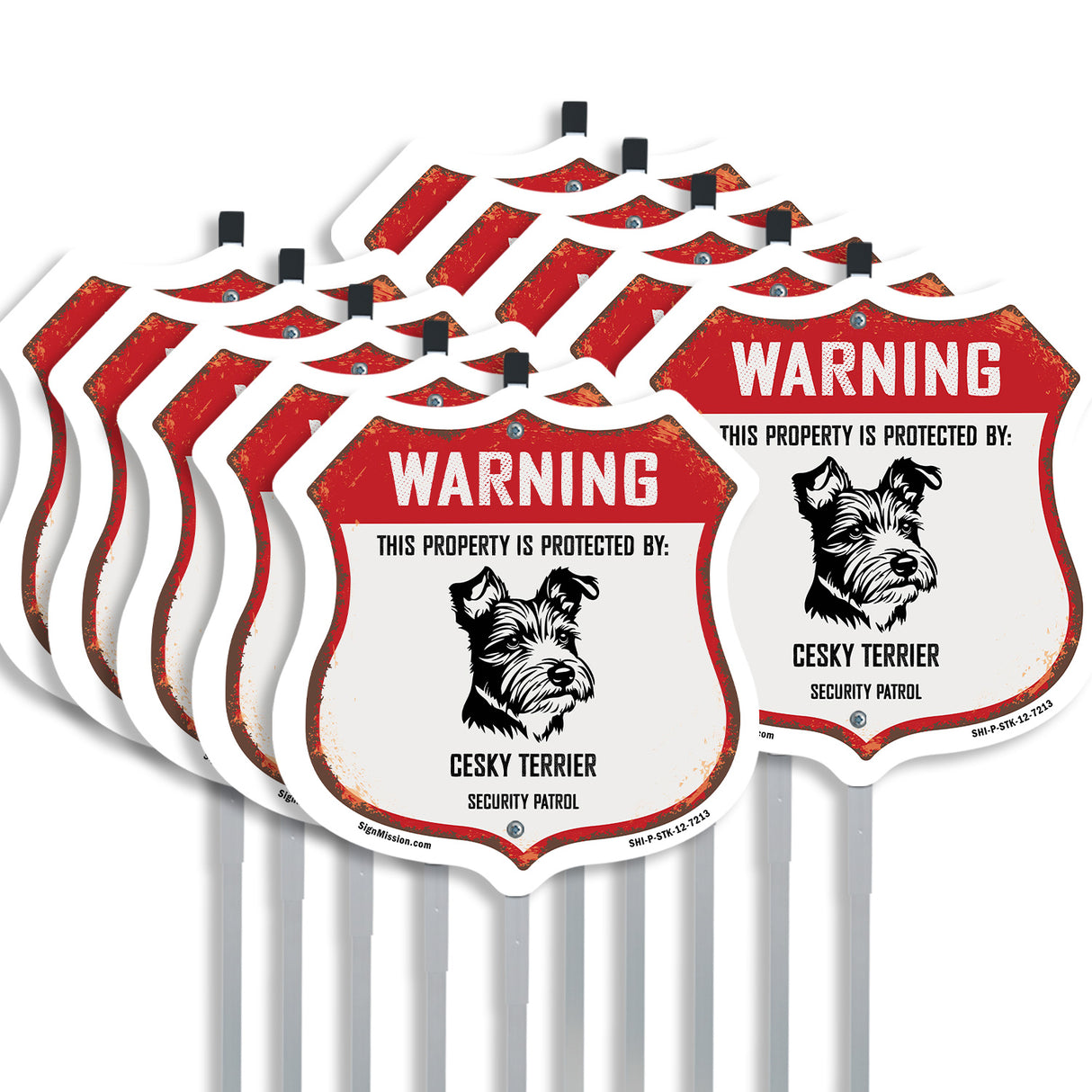 Warning This Property is Protected by Cesky Terrier